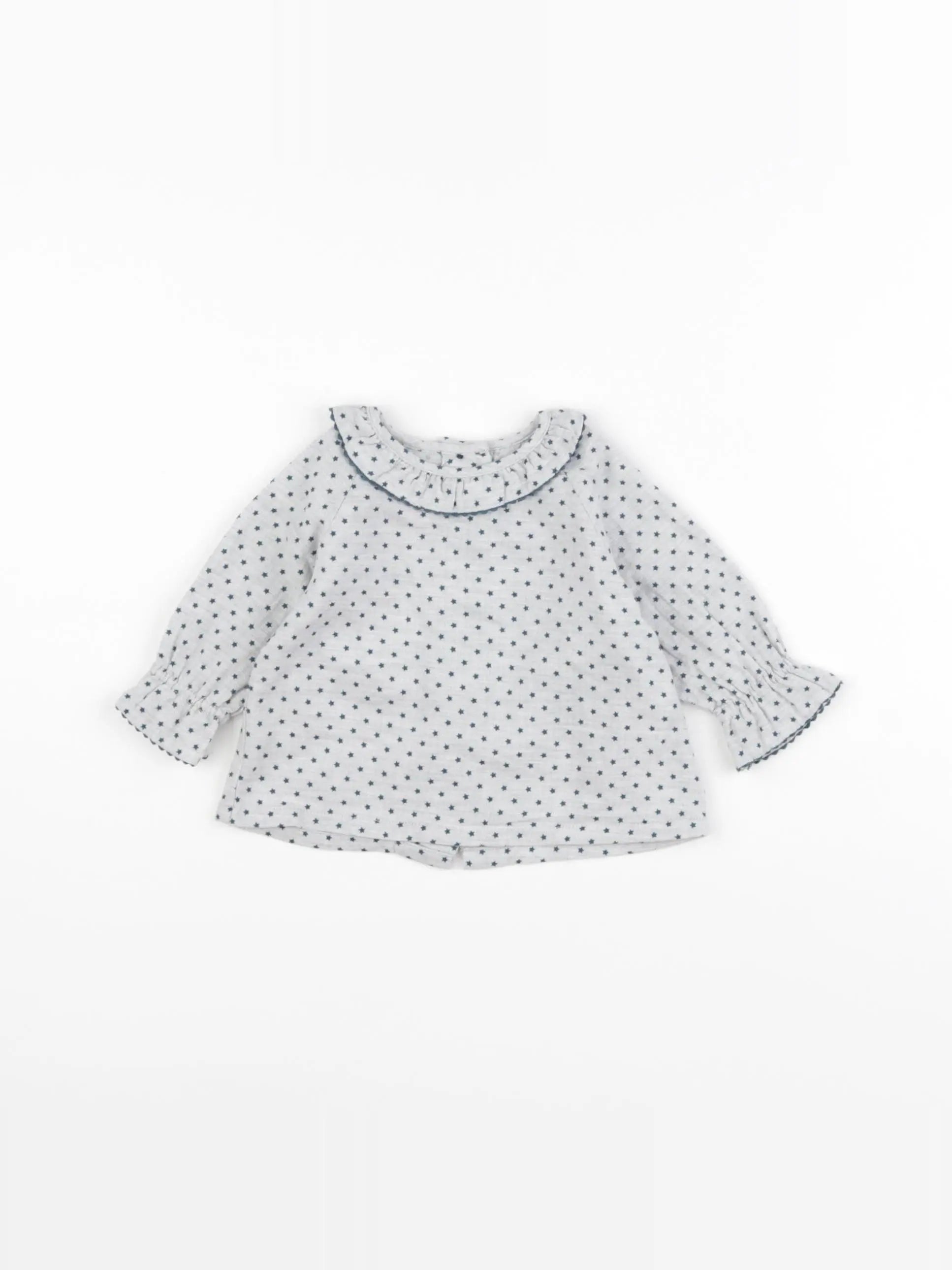 Neck & Neck - blouse gris - 3/6 mois