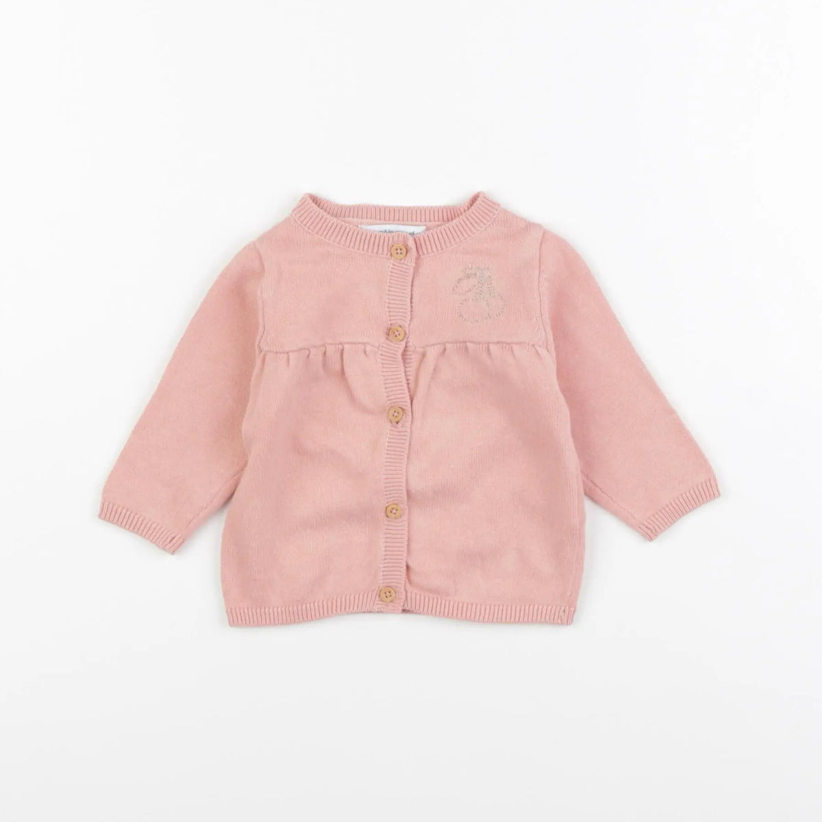 Vertbaudet - gilet rose - 3 mois