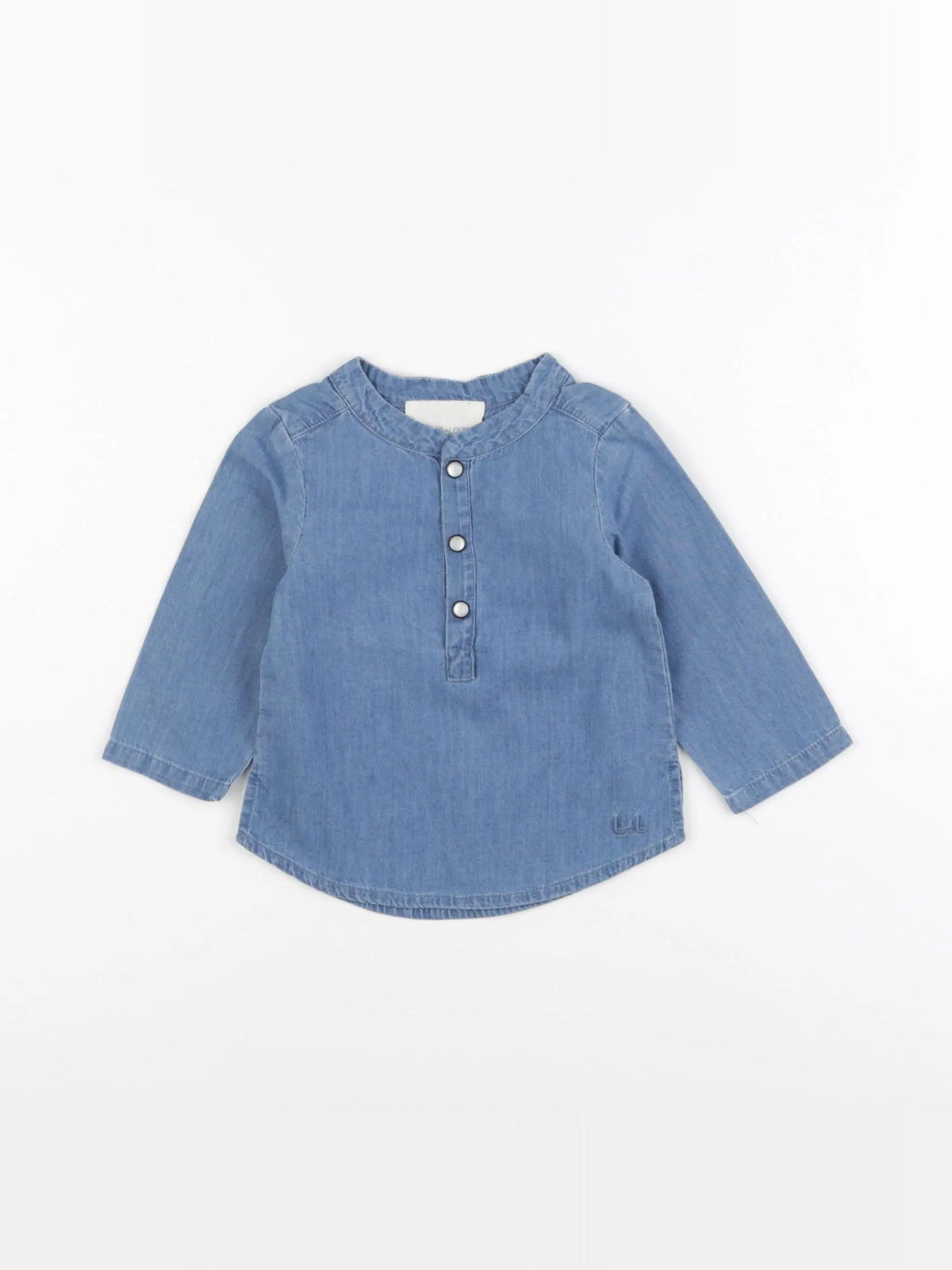 Louis Louise - chemise bleu - 6 mois