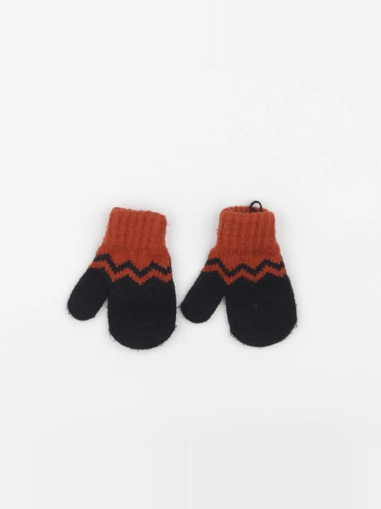 La Redoute - moufles bleu, marron - 3/6 mois