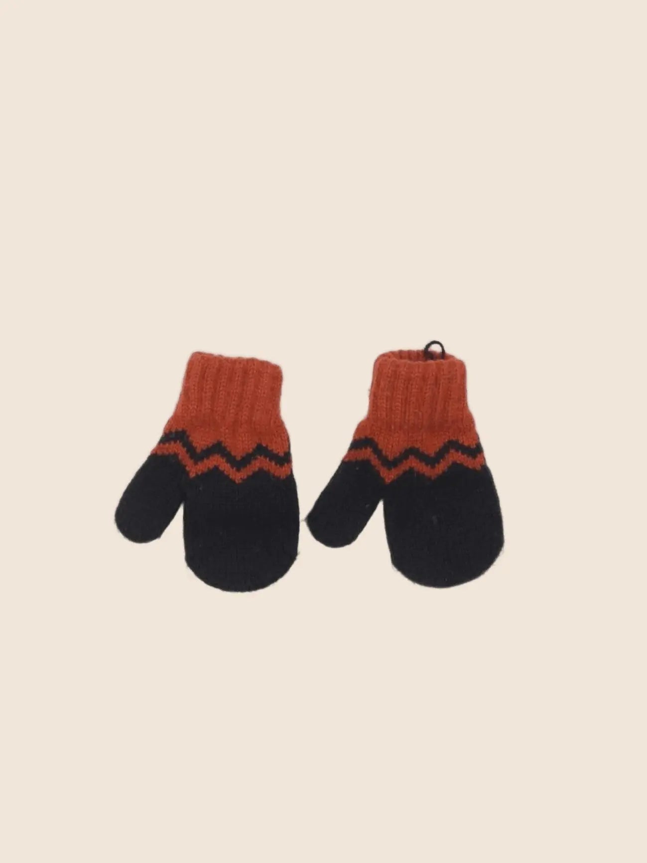 La Redoute - moufles bleu, marron - 3/6 mois