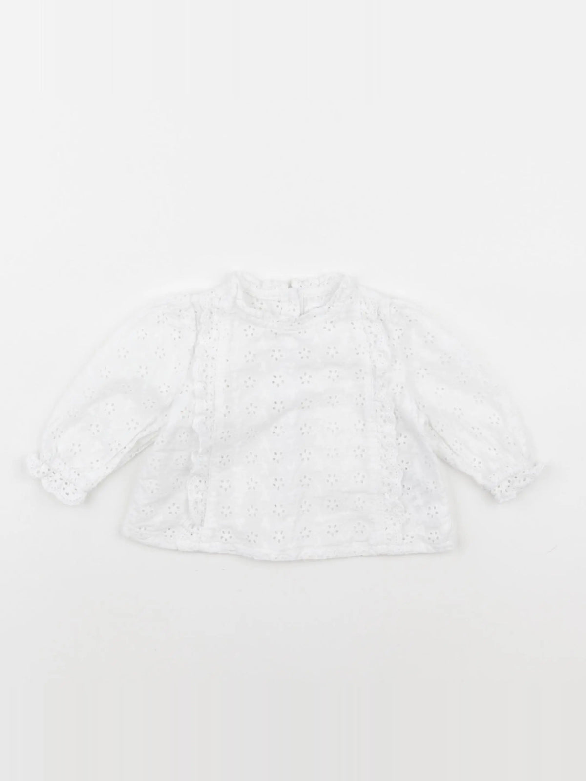 Vertbaudet - blouse blanc - 6 mois