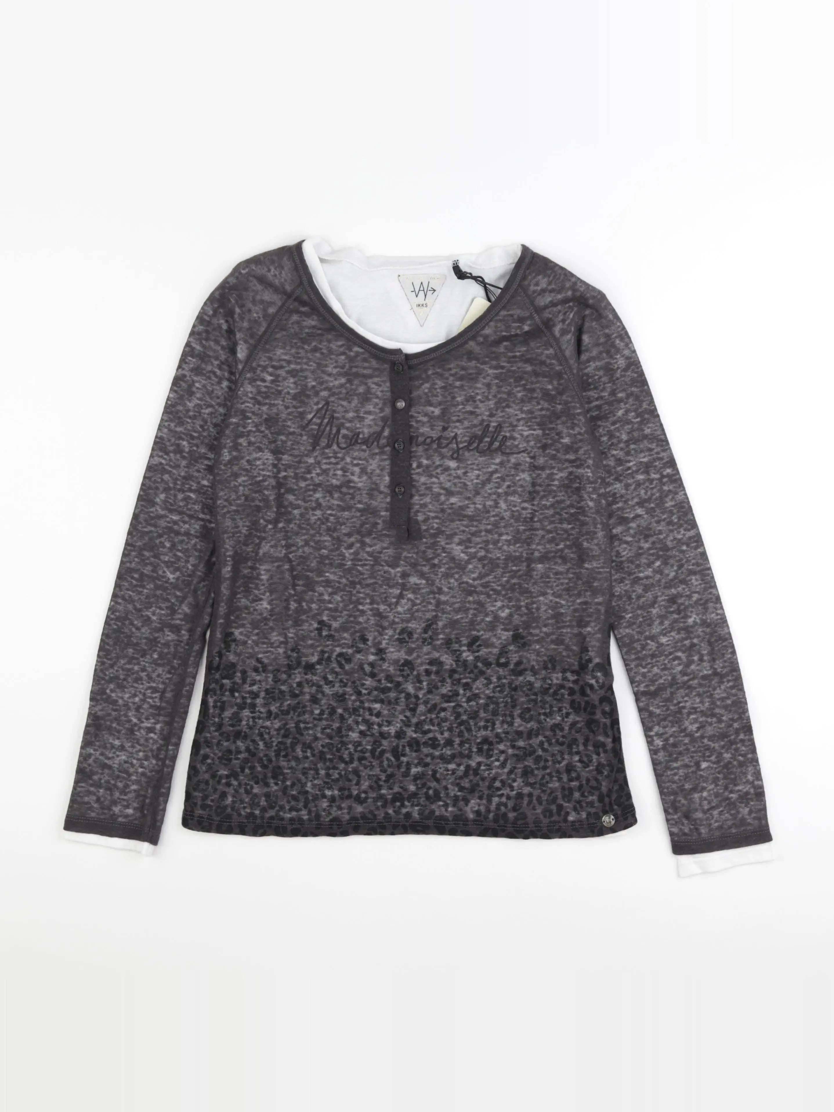 IKKS - tee-shirt gris - 14 ans