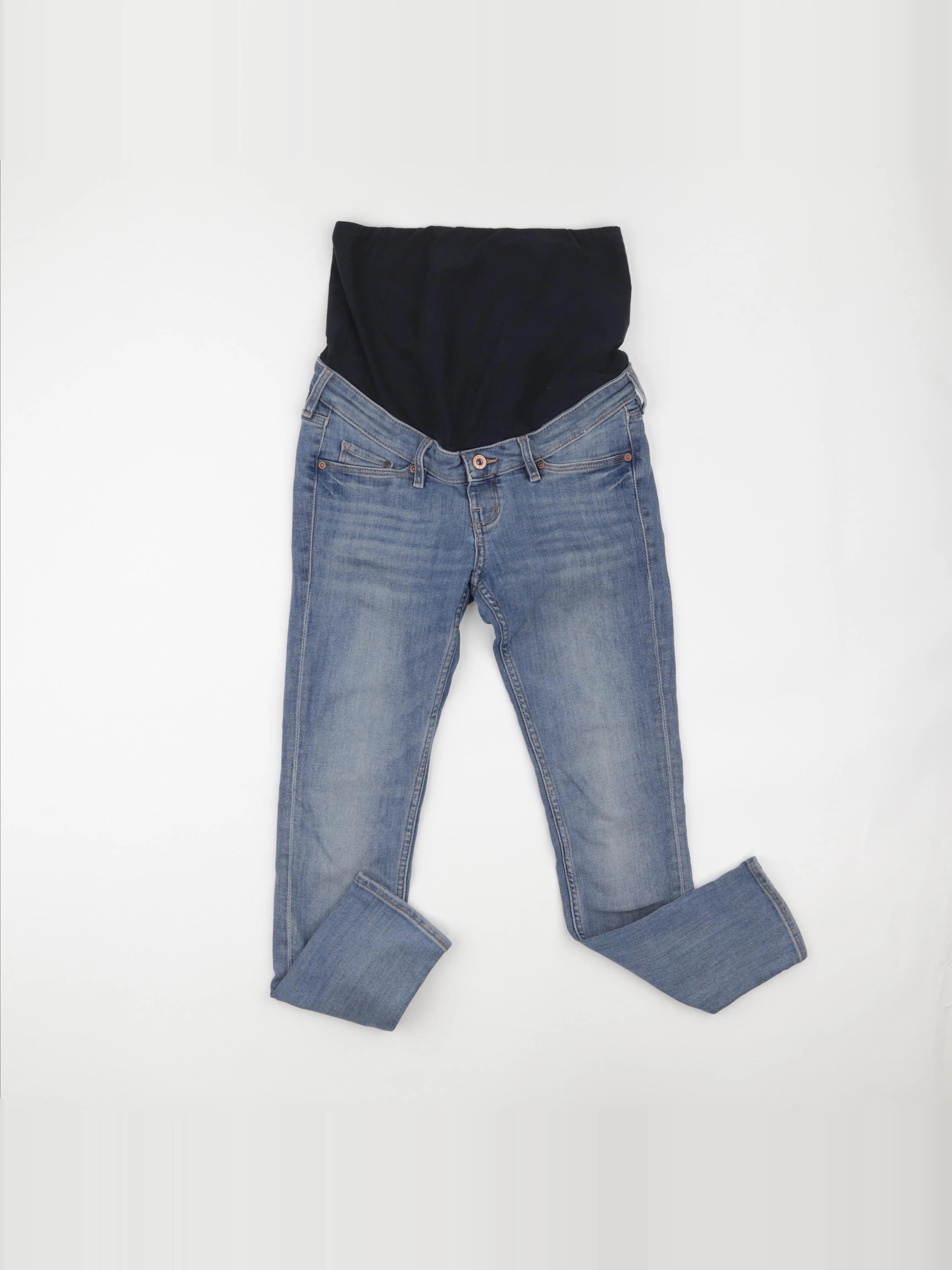 H&M - jean grossesse bleu - m