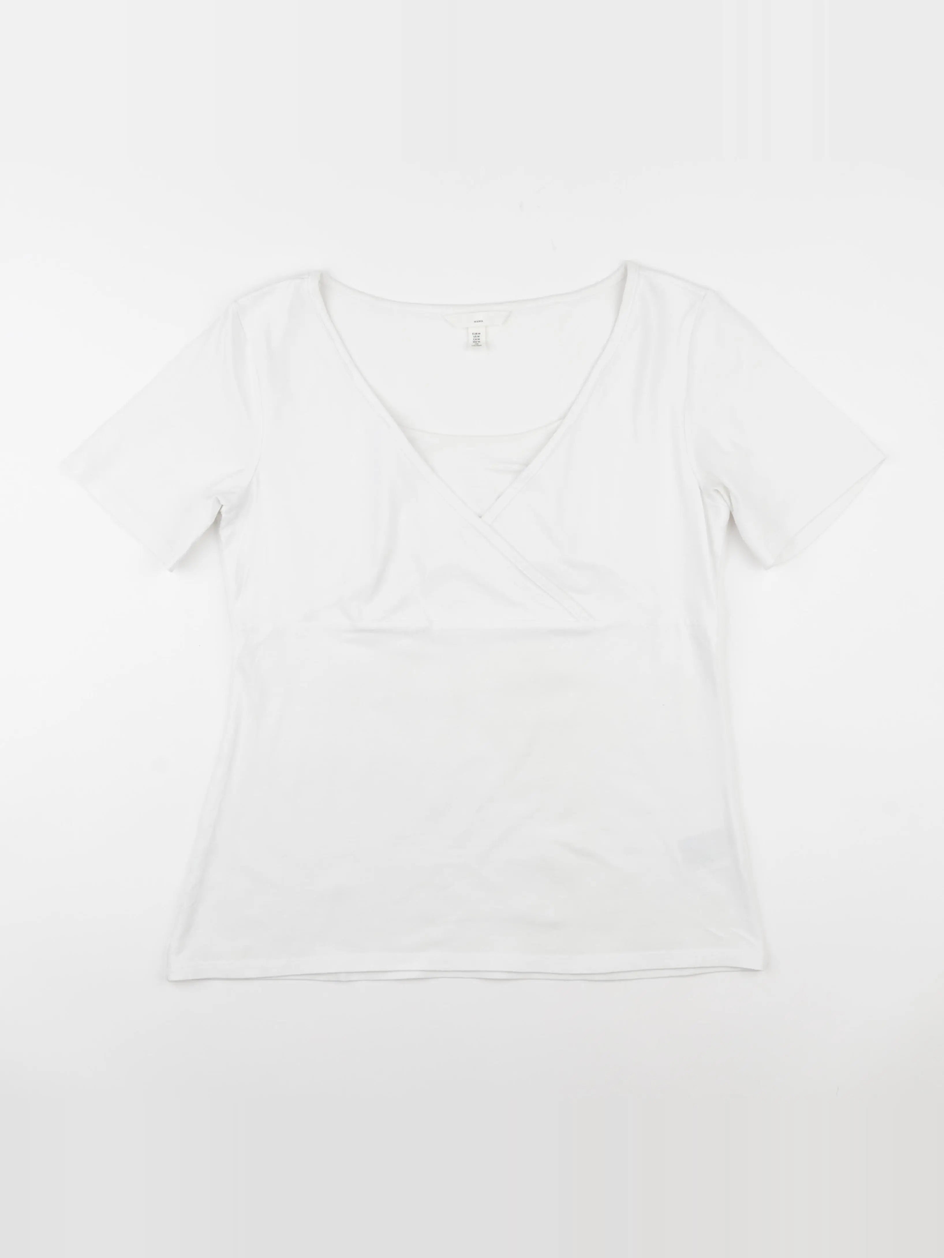 H&M - tee-shirt allaitement blanc - m