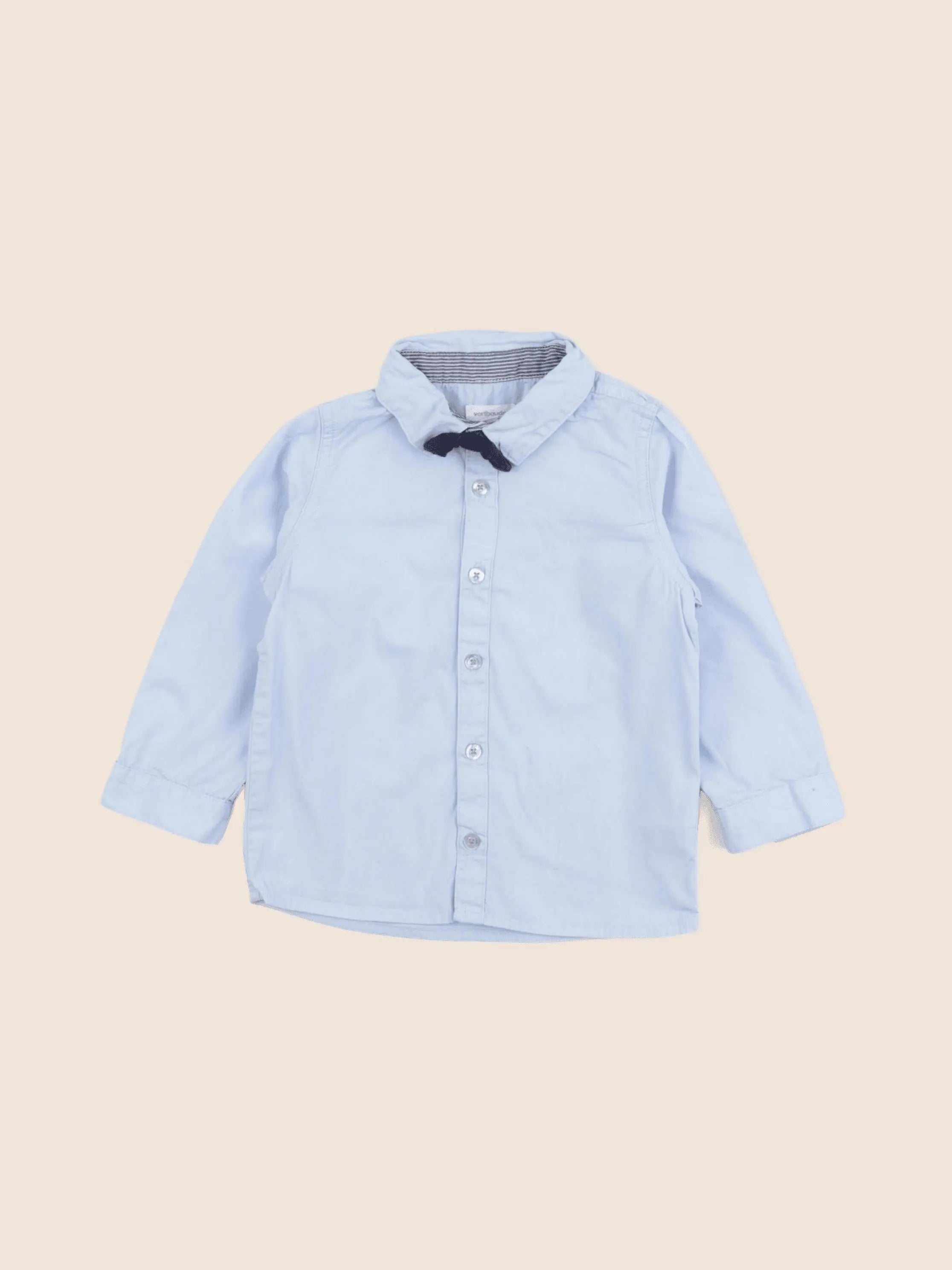 Vertbaudet - chemise bleu - 2 ans