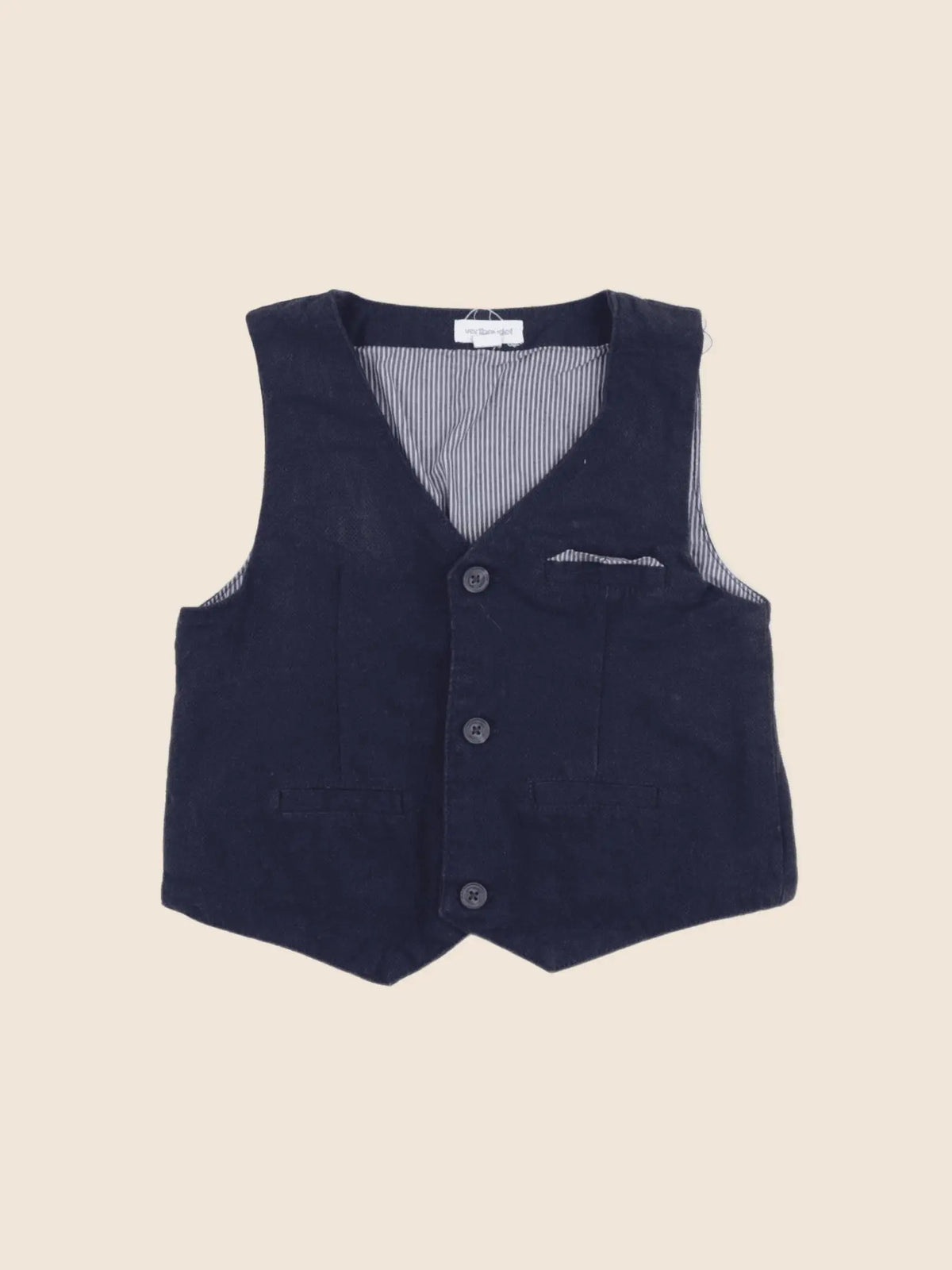 Vertbaudet - gilet bleu - 2 ans