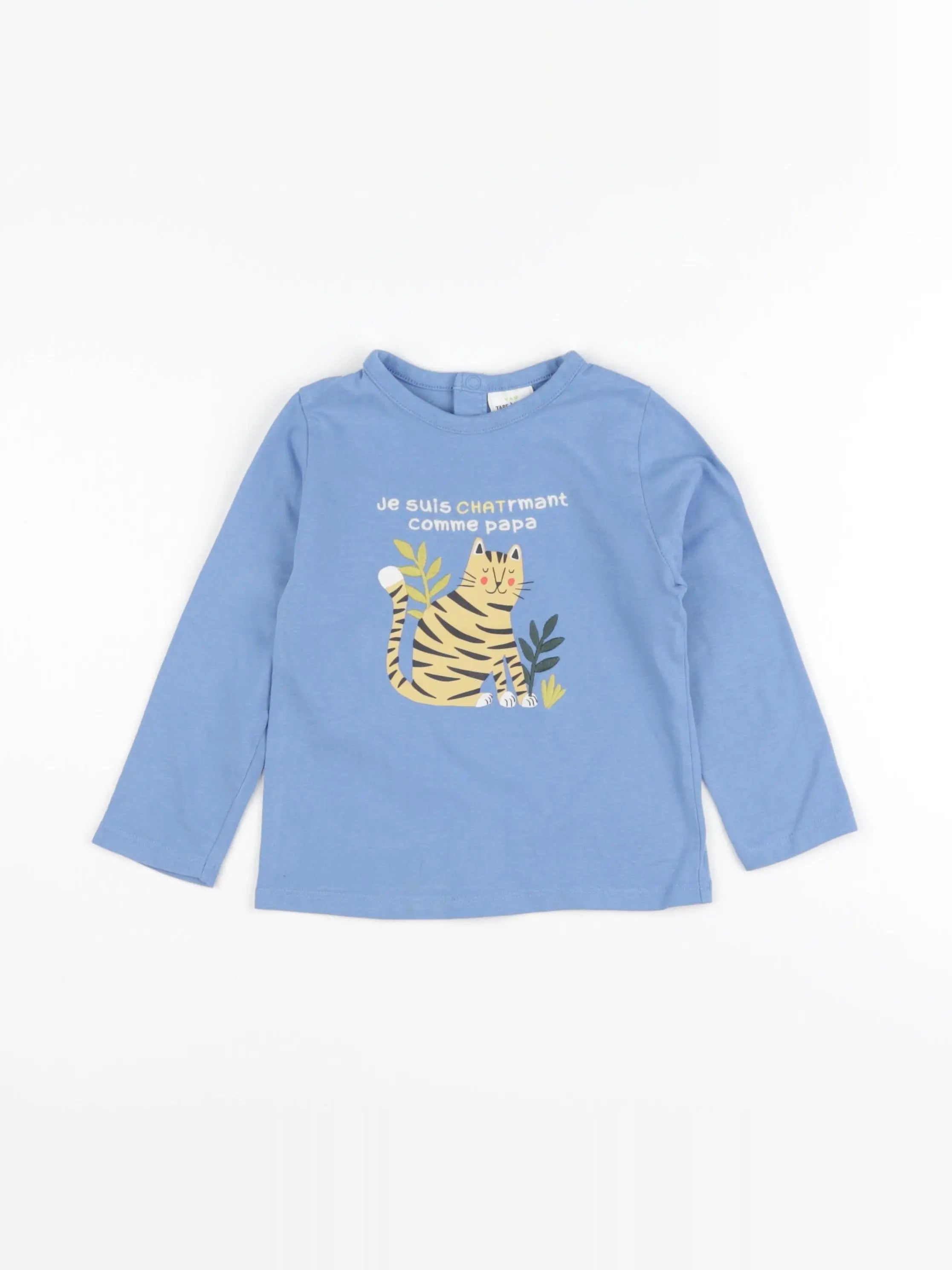 Tape à l'oeil - tee-shirt bleu - 24 mois