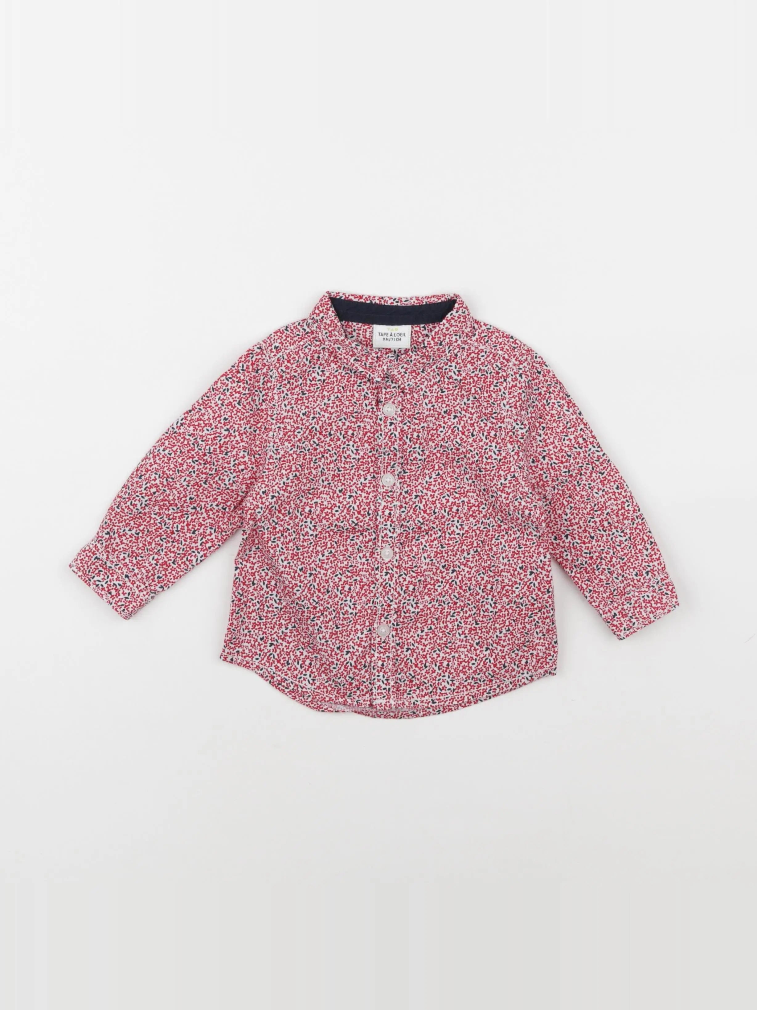 Tape à l'oeil - chemise rouge - 9 mois