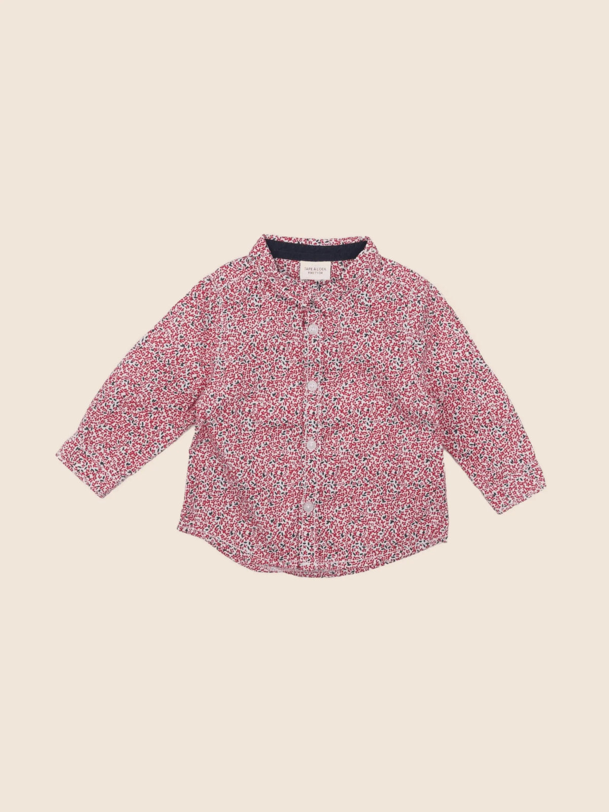 Tape à l'oeil - chemise rouge - 9 mois
