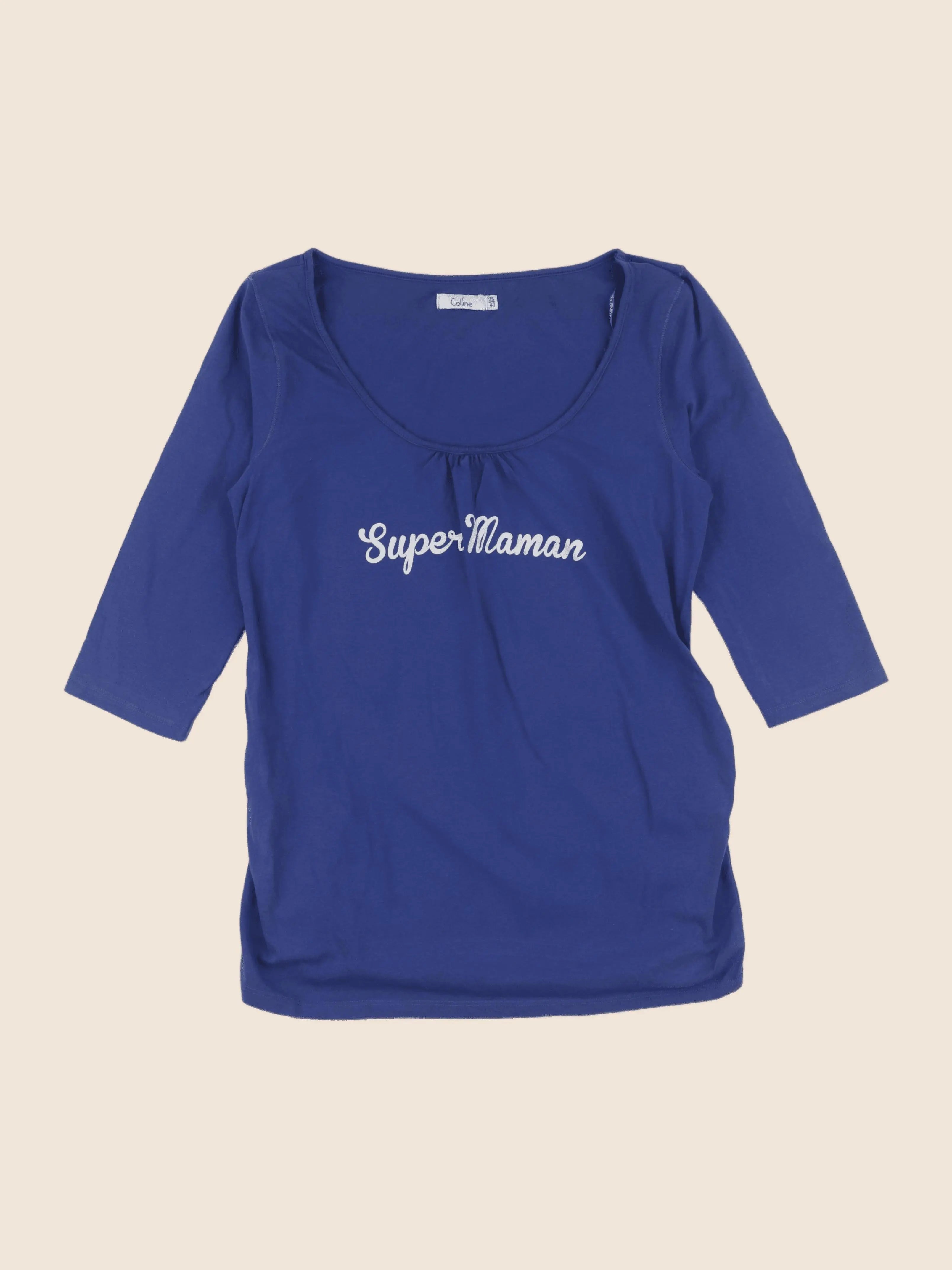 Vertbaudet - tee-shirt grossesse bleu - 38 à 40