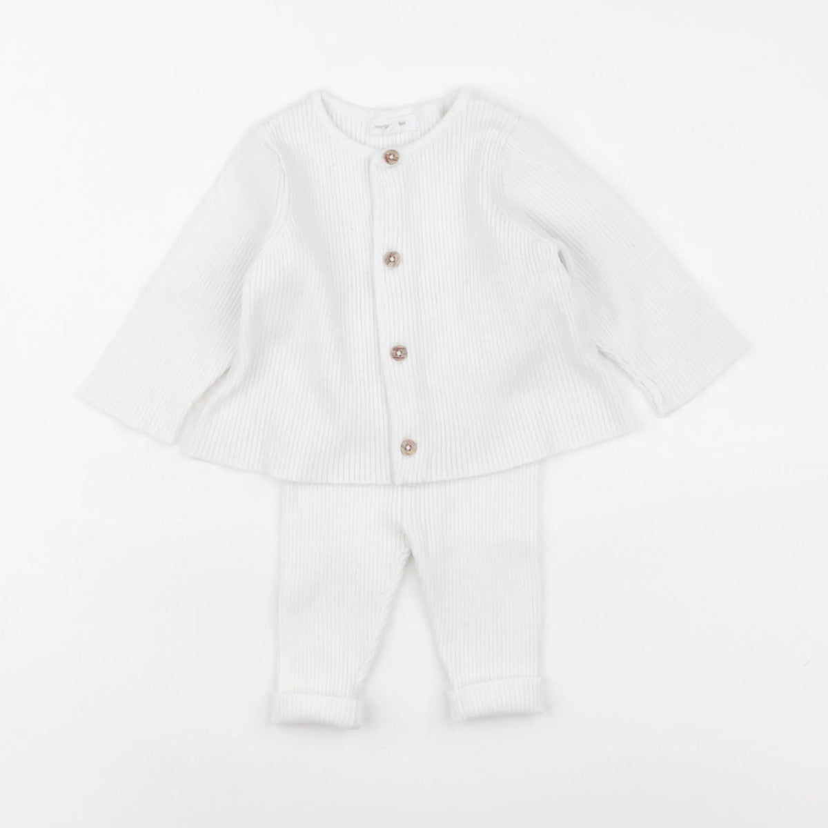 Vertbaudet - ensemble blanc - 3 mois