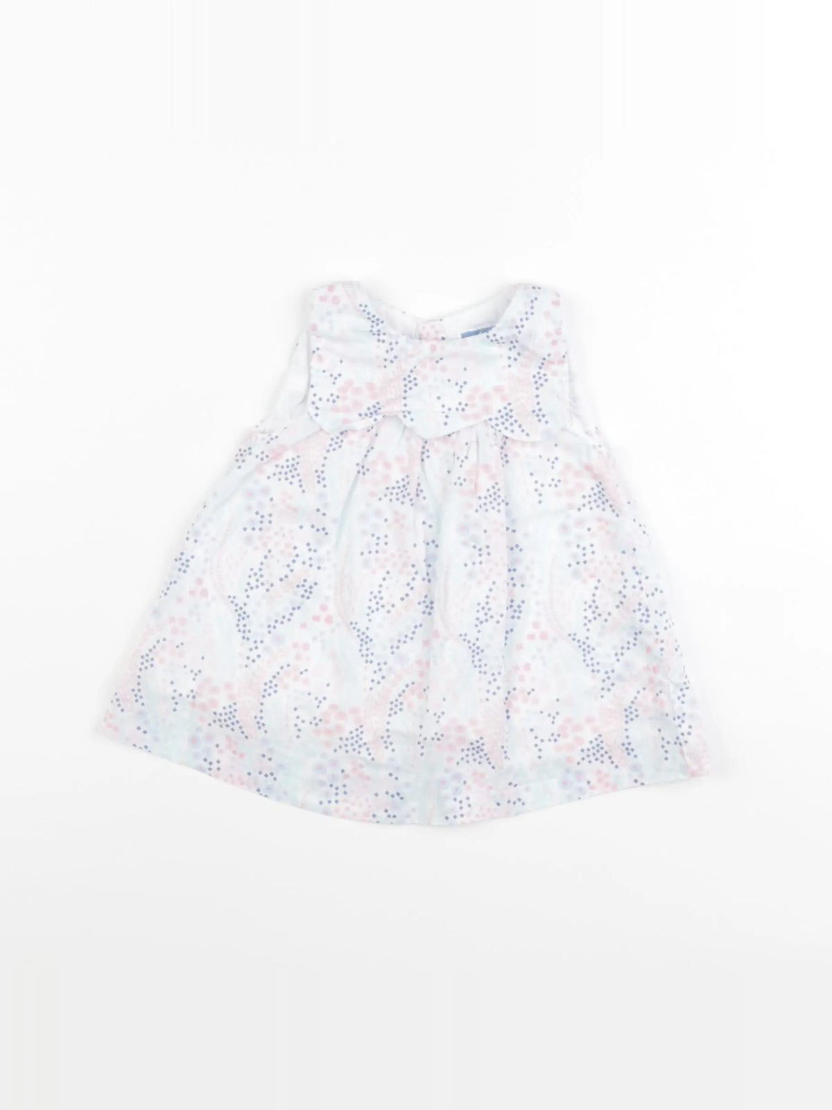 Jacadi - robe blanc, rose - 3 mois