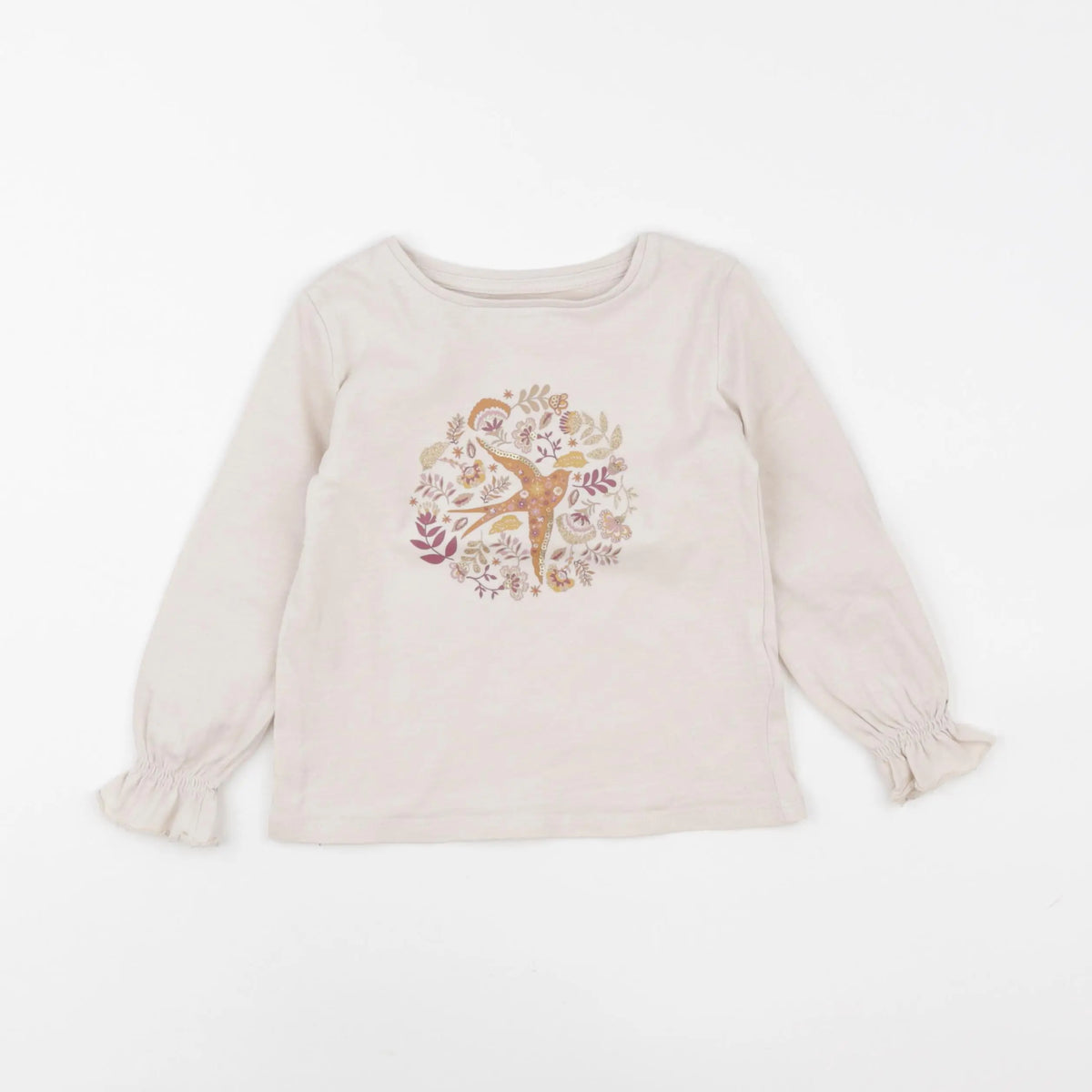 Vertbaudet - tee-shirt beige - 3 ans