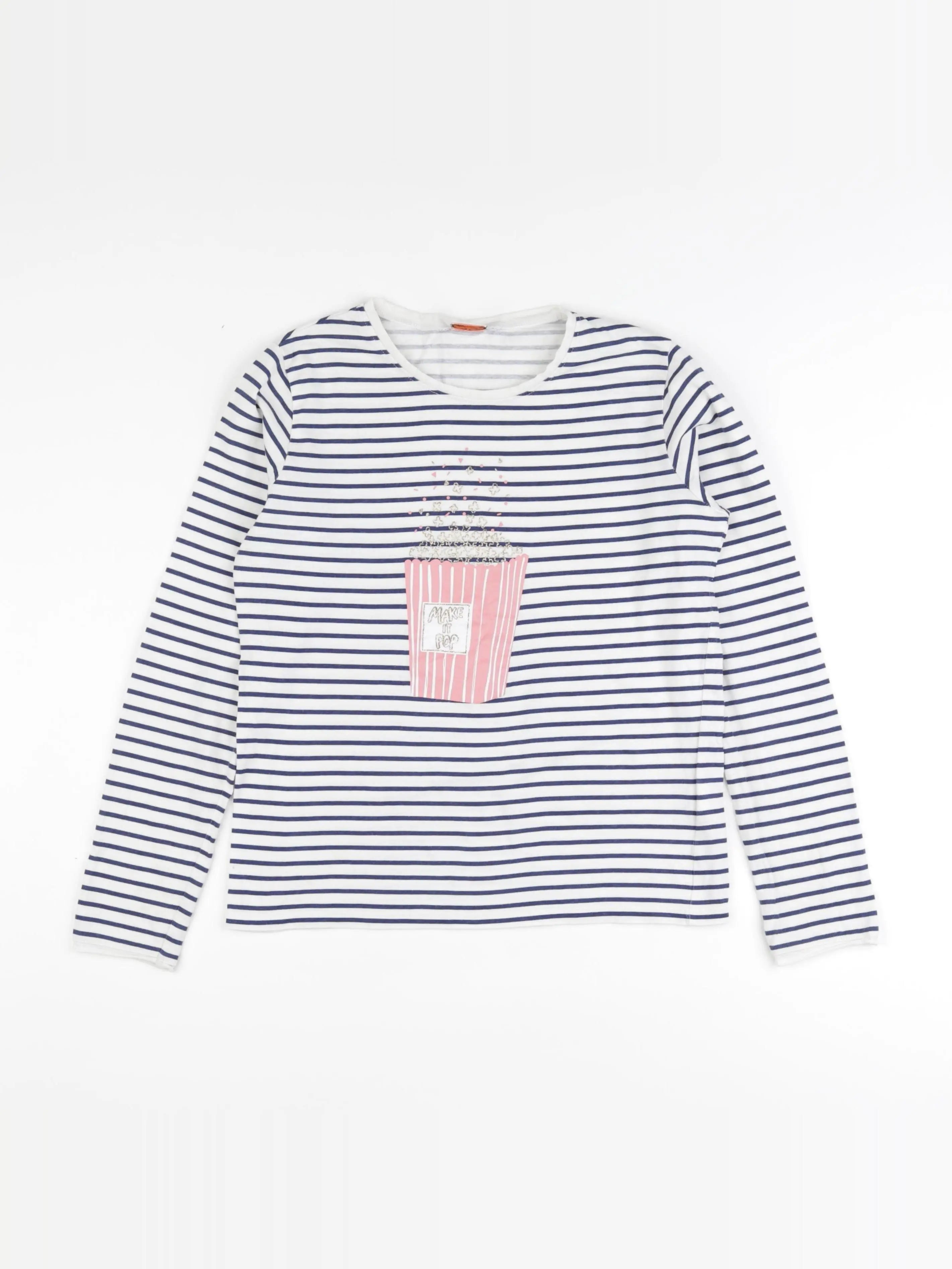 Tape à l'oeil - tee-shirt bleu, blanc - 14 ans