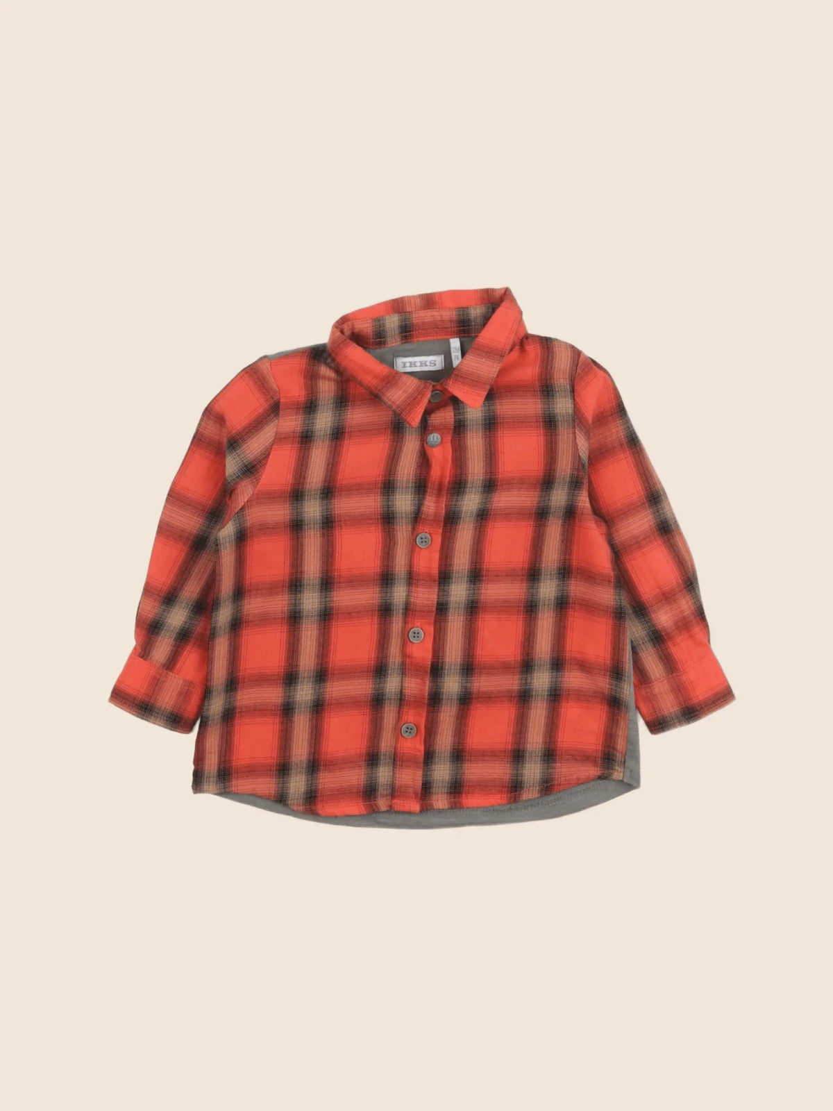 IKKS - chemise imprimé au dos vert, orange - 12 mois