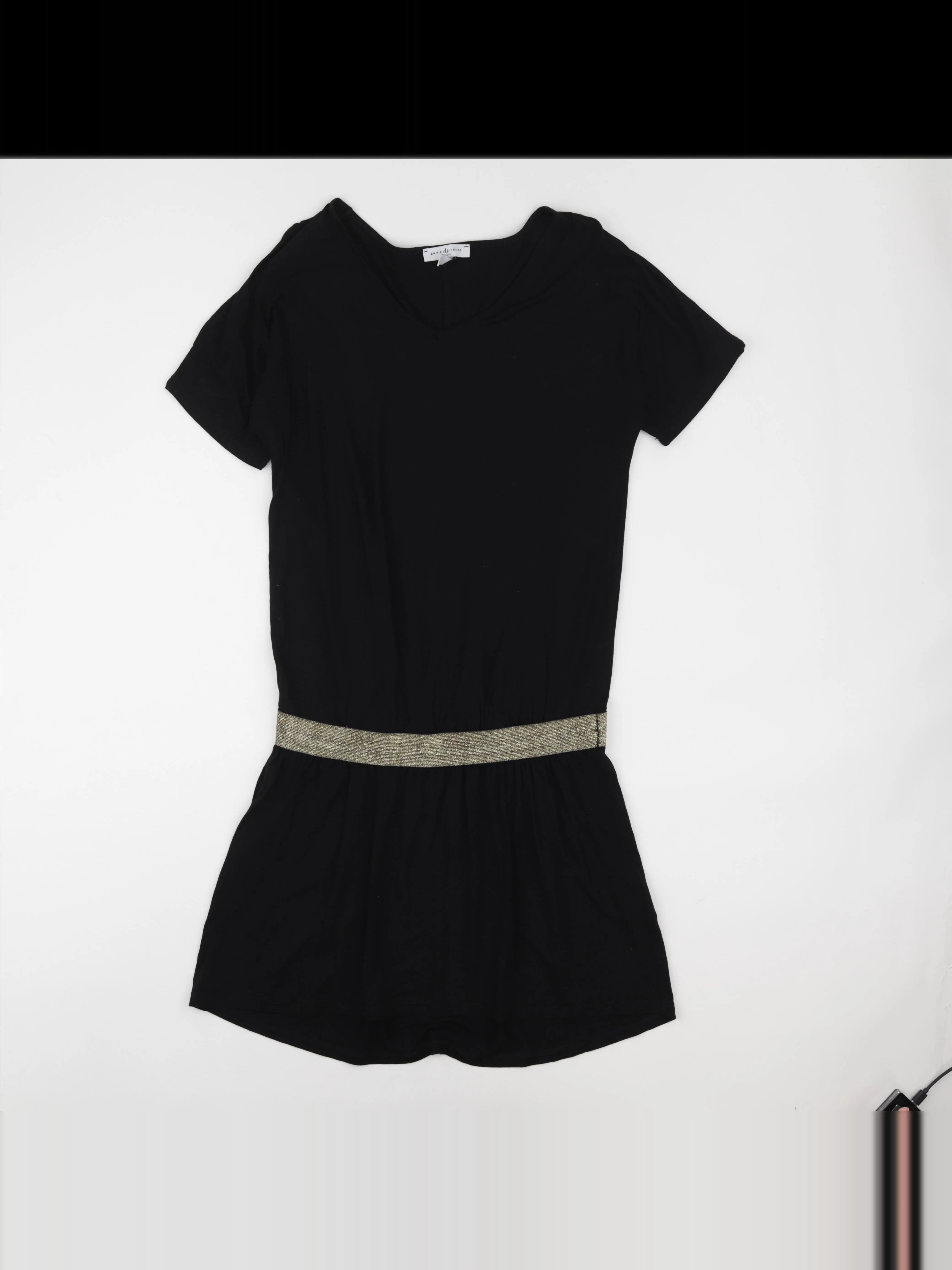 Envie de fraise - robe grossesse noir, or - 36 à 38