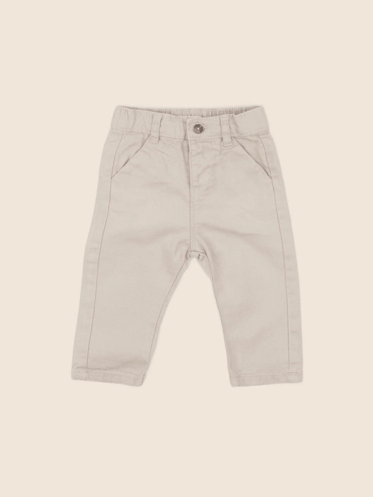 Vertbaudet - jean beige - 9 mois