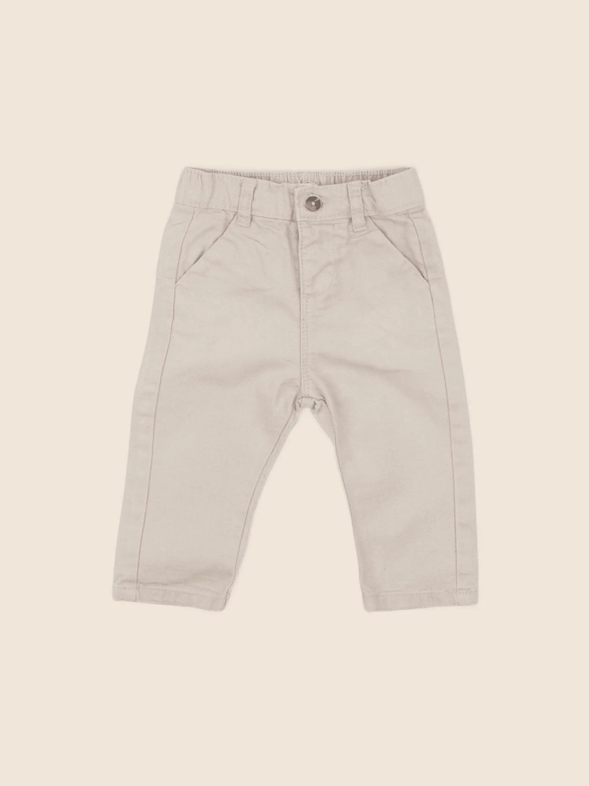 Vertbaudet - jean beige - 9 mois