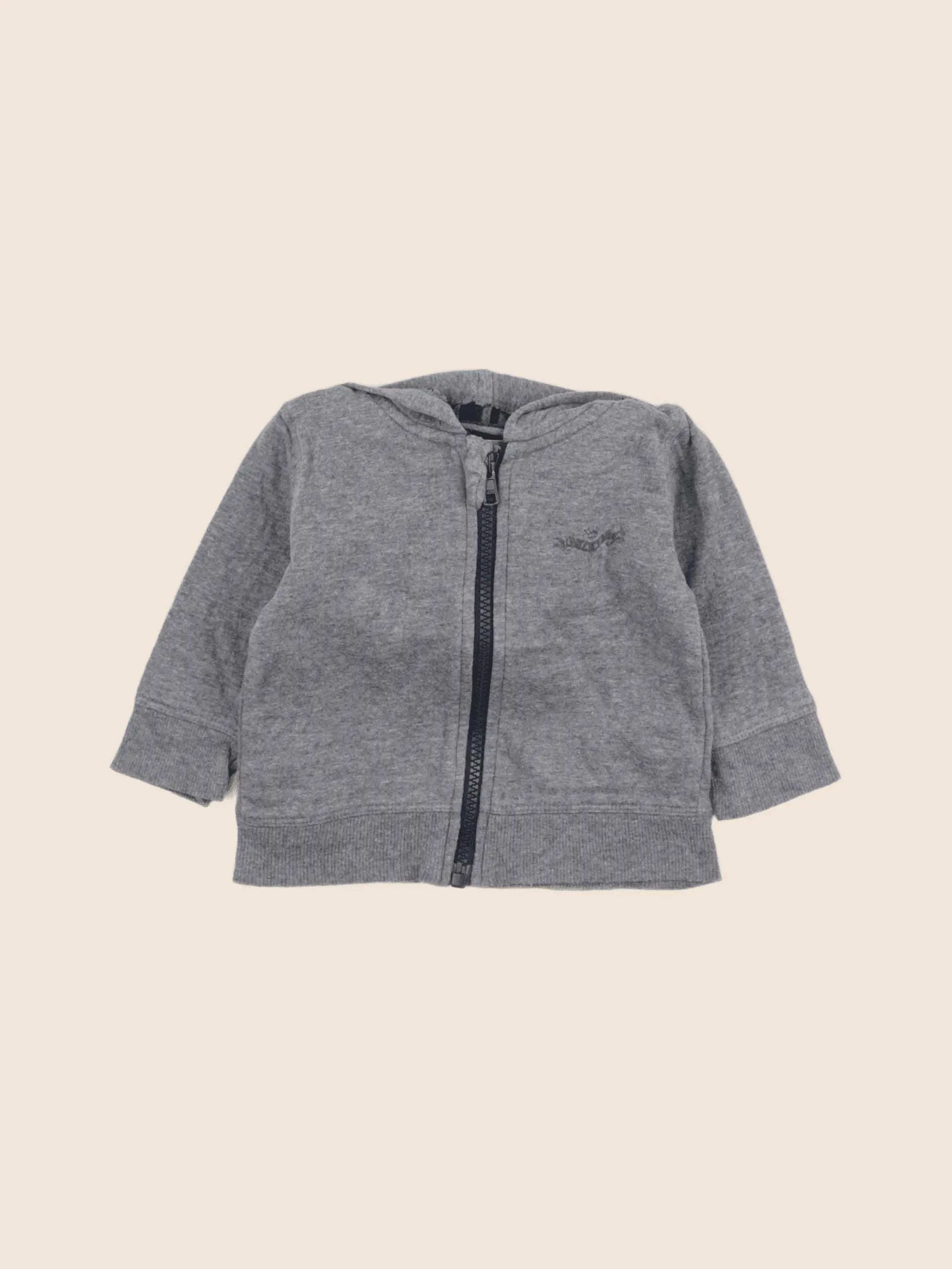IKKS - sweat gris - 6 mois