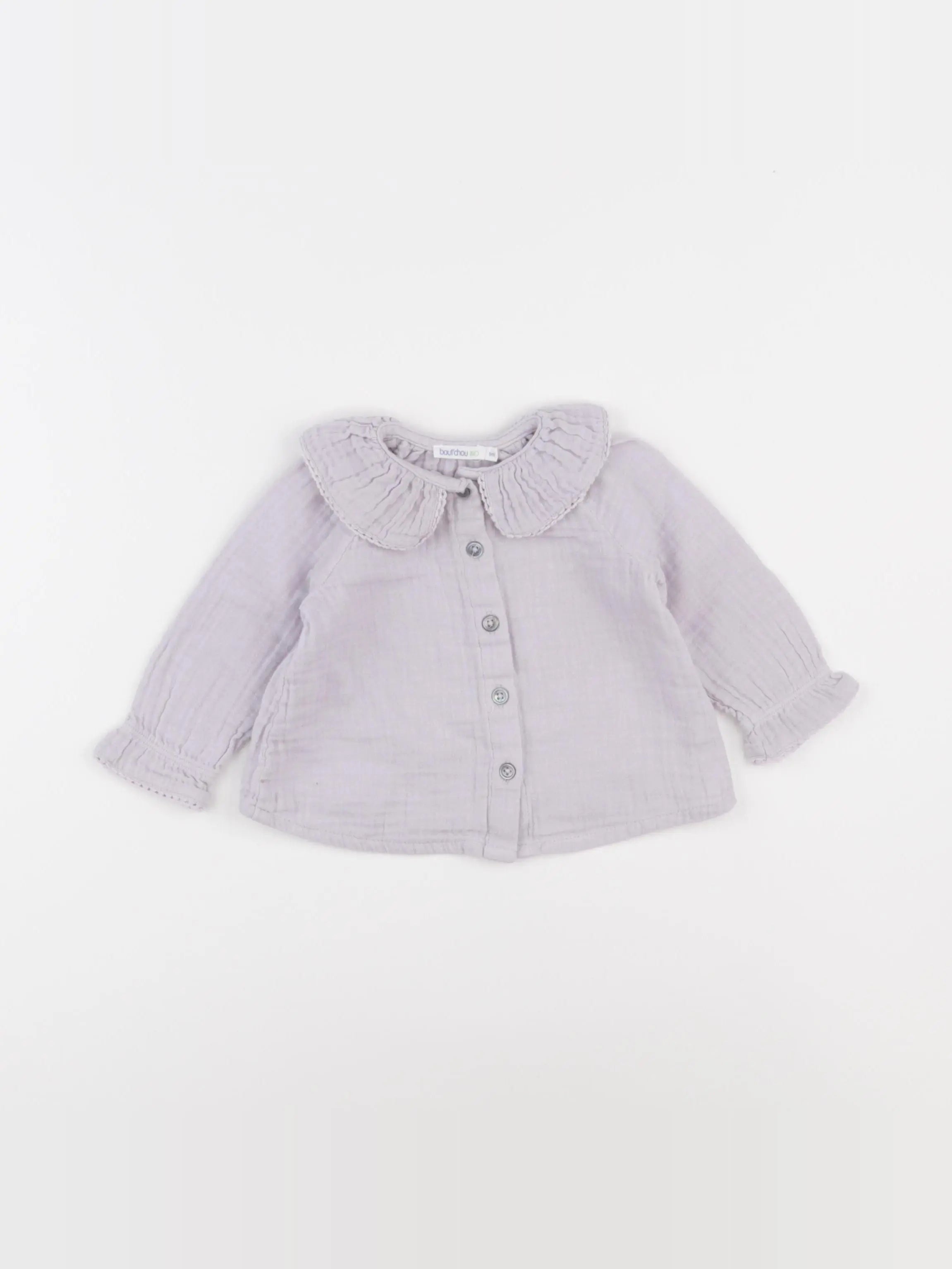 Boutchou - blouse violet - 6 mois