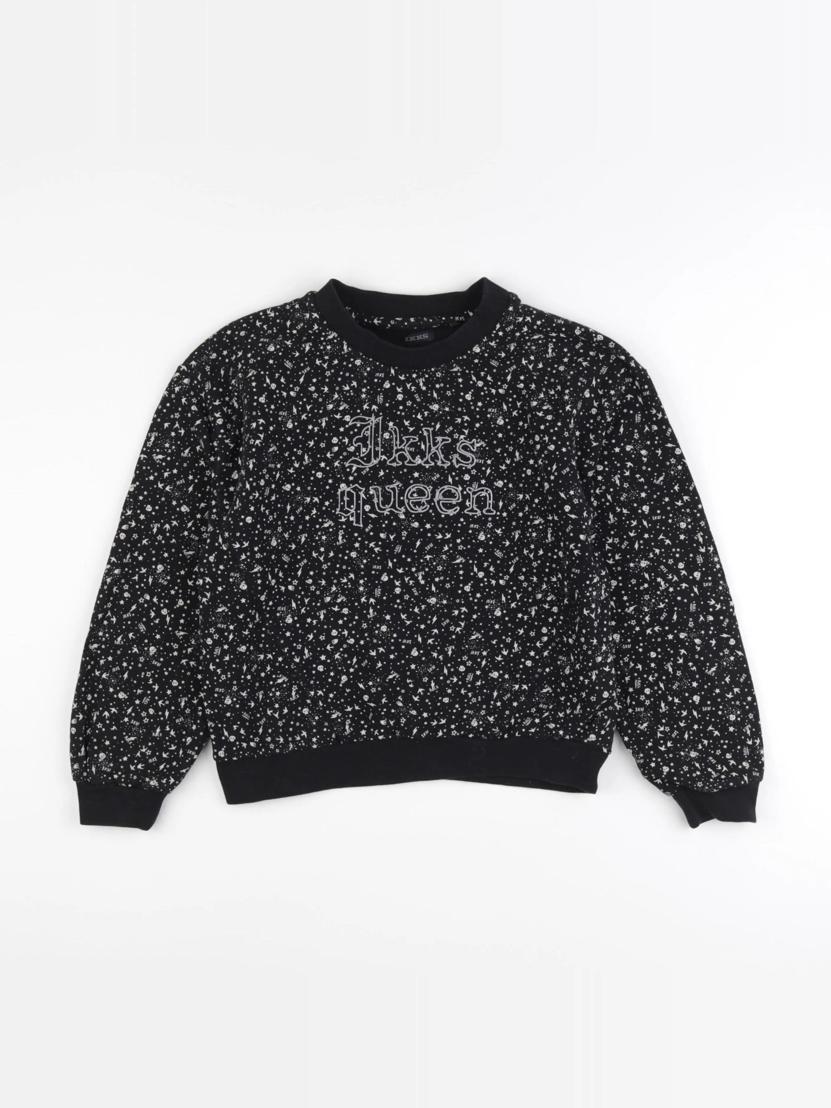 IKKS - sweat noir - 10 ans