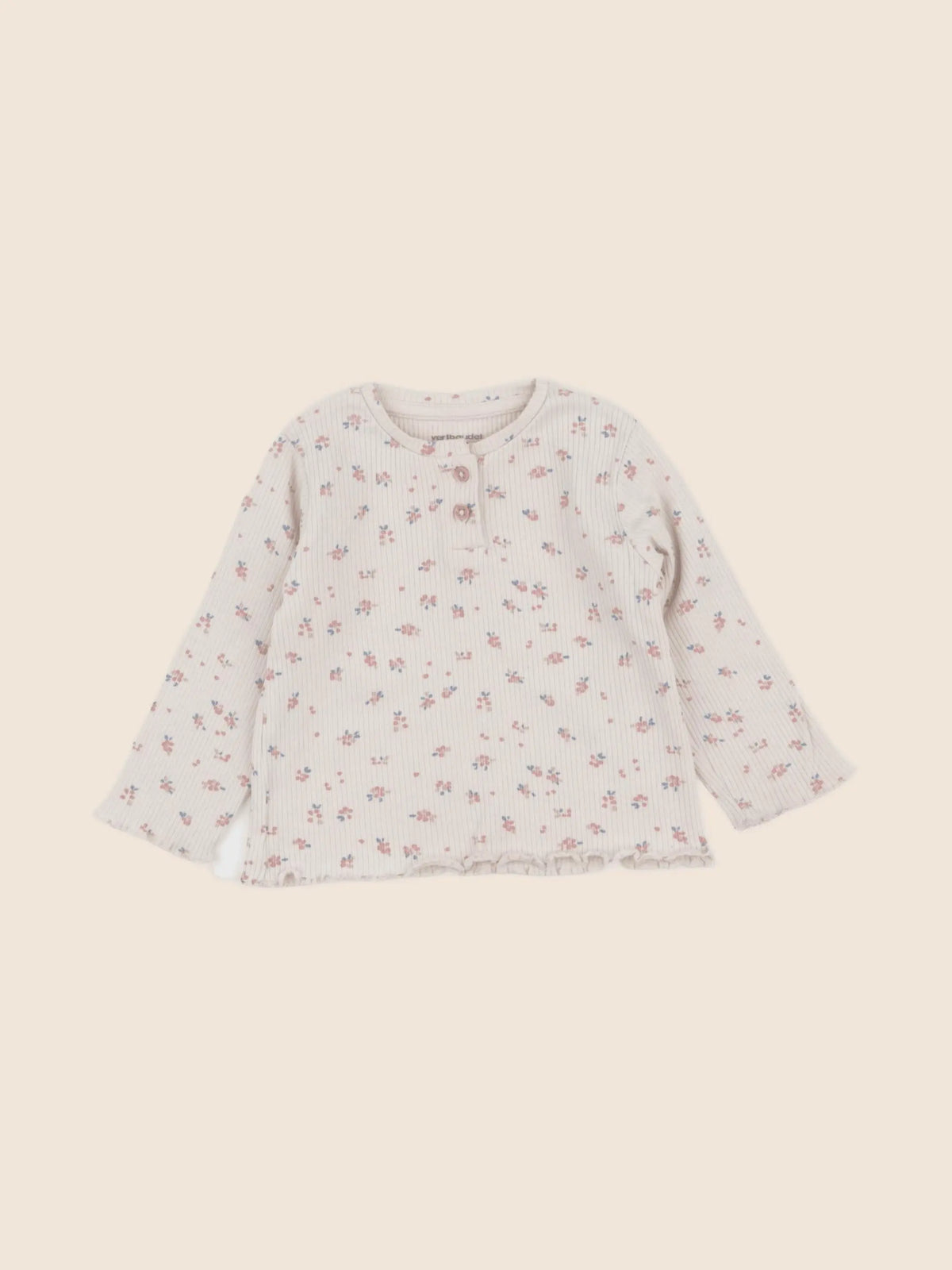Vertbaudet - tee-shirt beige - 12 mois