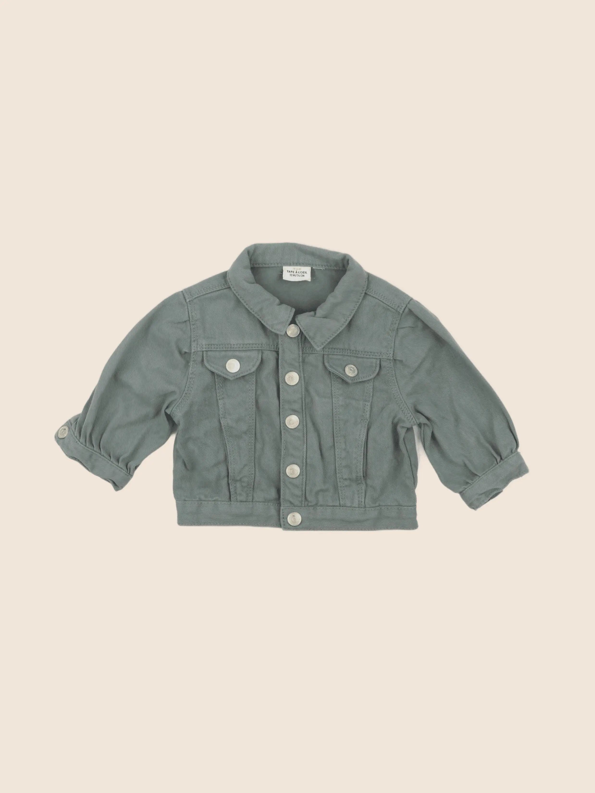 Tape à l'oeil - veste vert - 12 mois