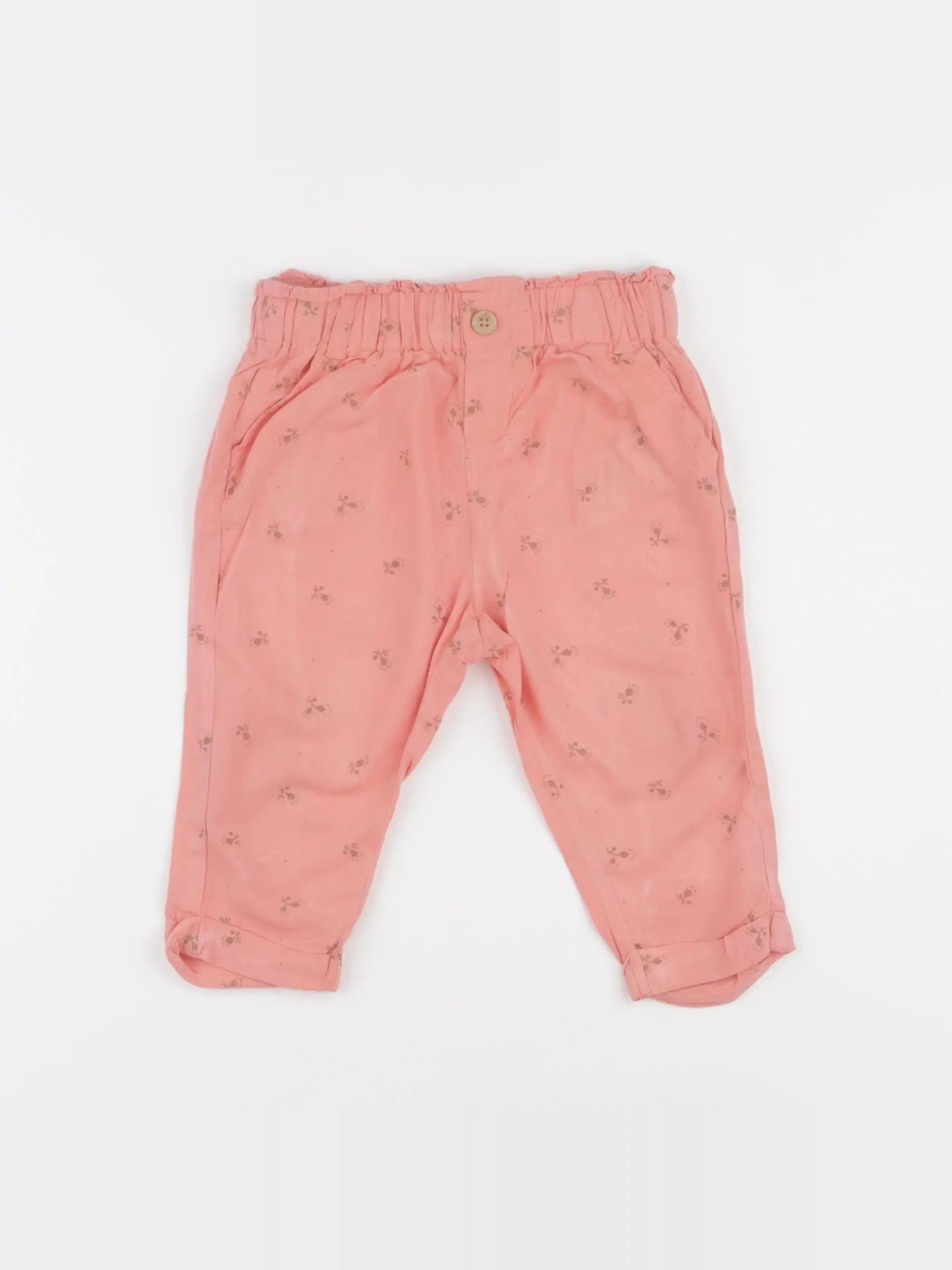 Vertbaudet - pantalon rose - 12 mois