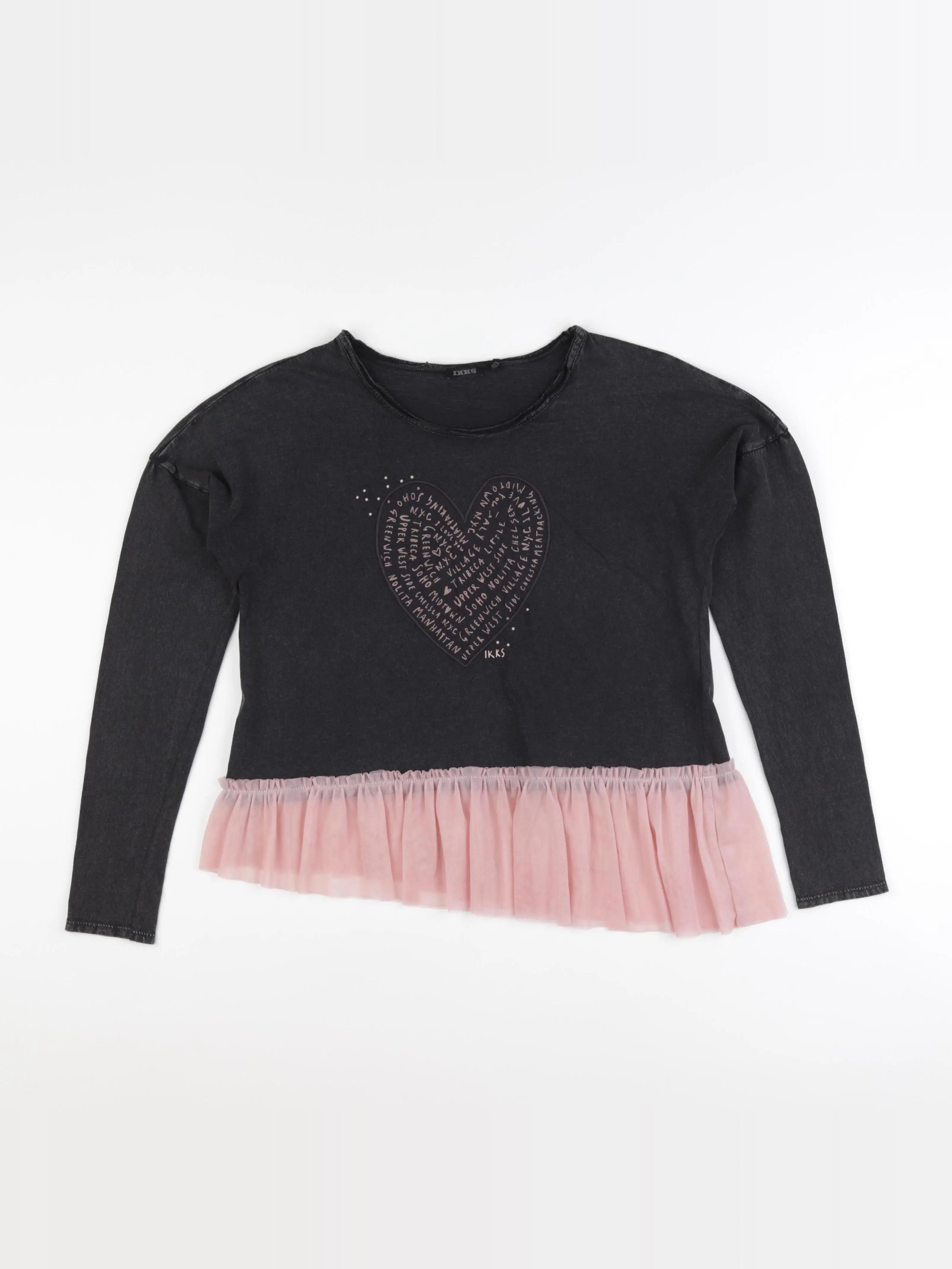 IKKS - tee-shirt gris - 14 ans