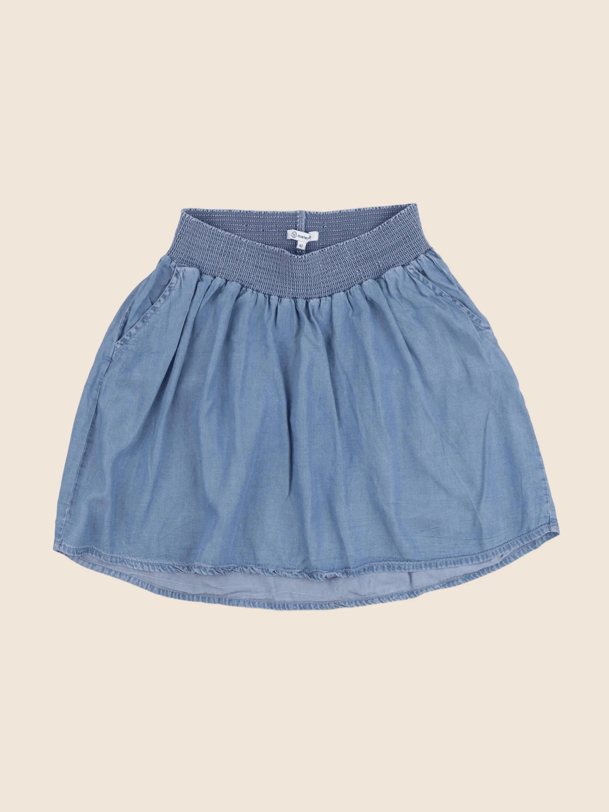 La Halle - jupe grossesse bleu - 42