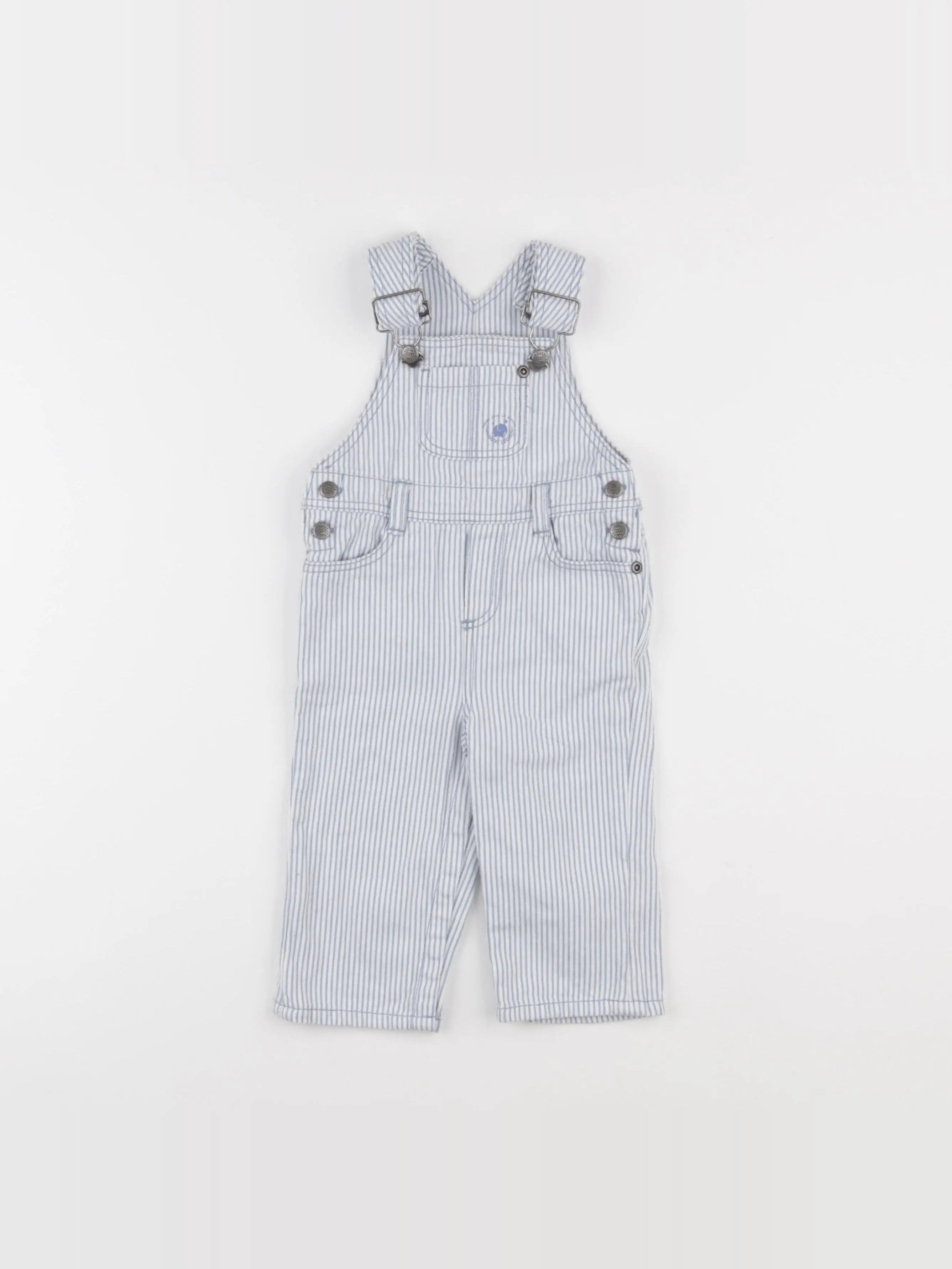 Cyrillus - salopette bleu - 9 mois