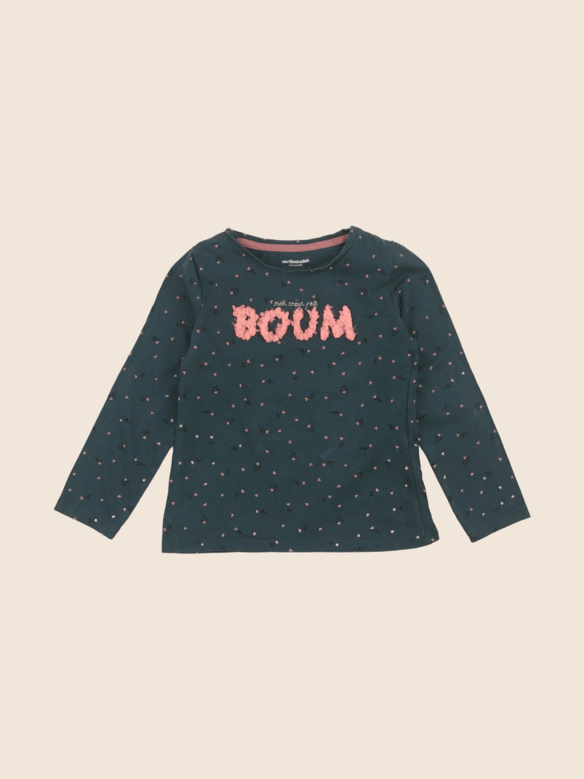 Vertbaudet - tee-shirt vert - 3 ans