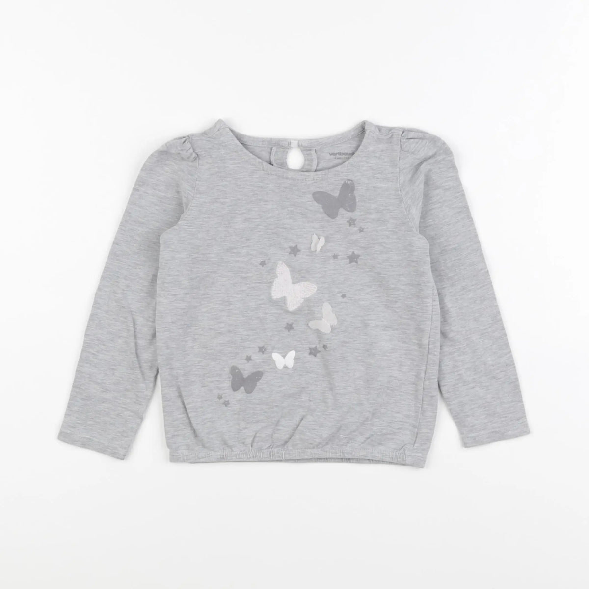 Vertbaudet - tee-shirt gris - 4 ans