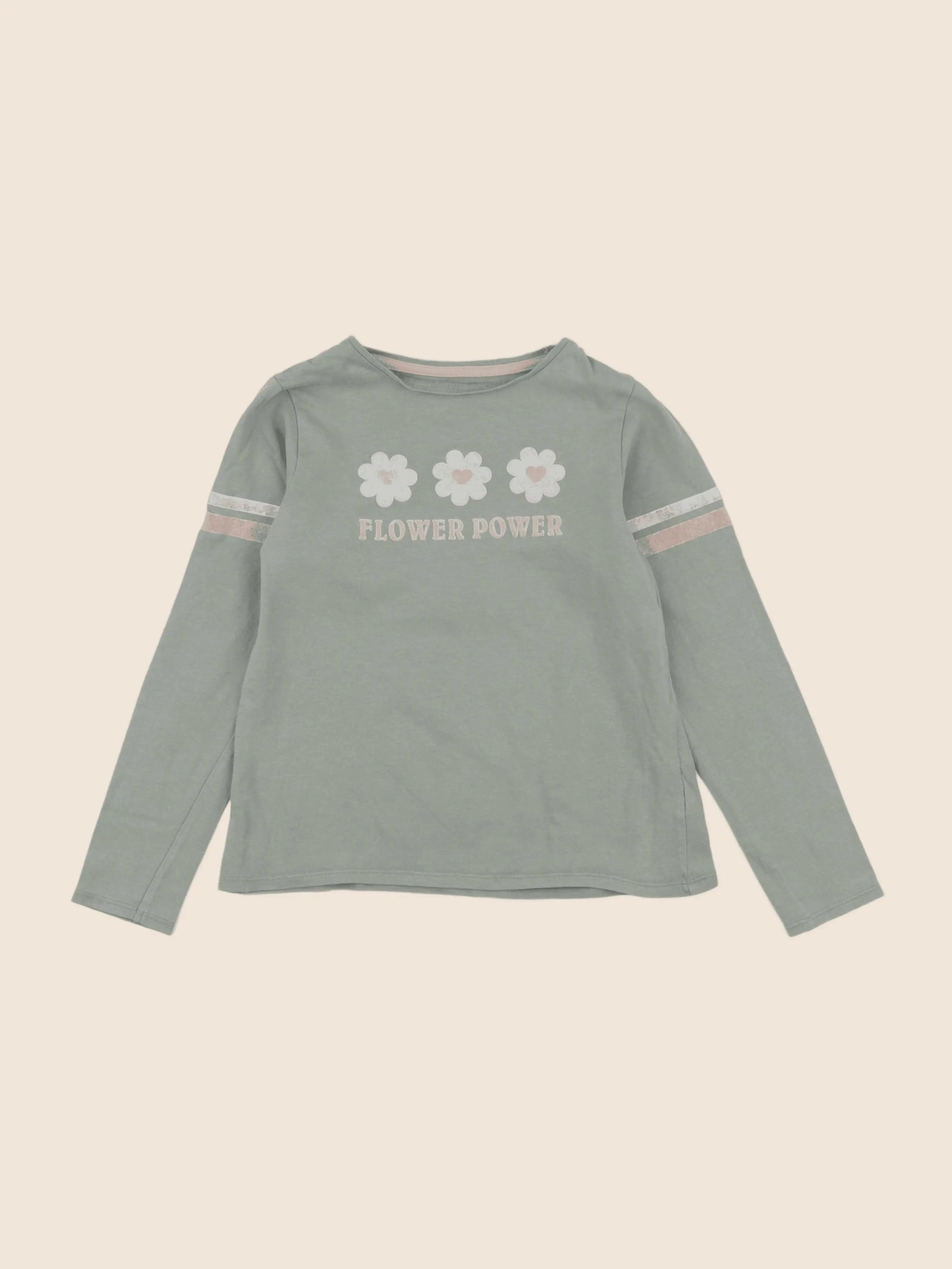 Vertbaudet - tee-shirt vert - 8 ans