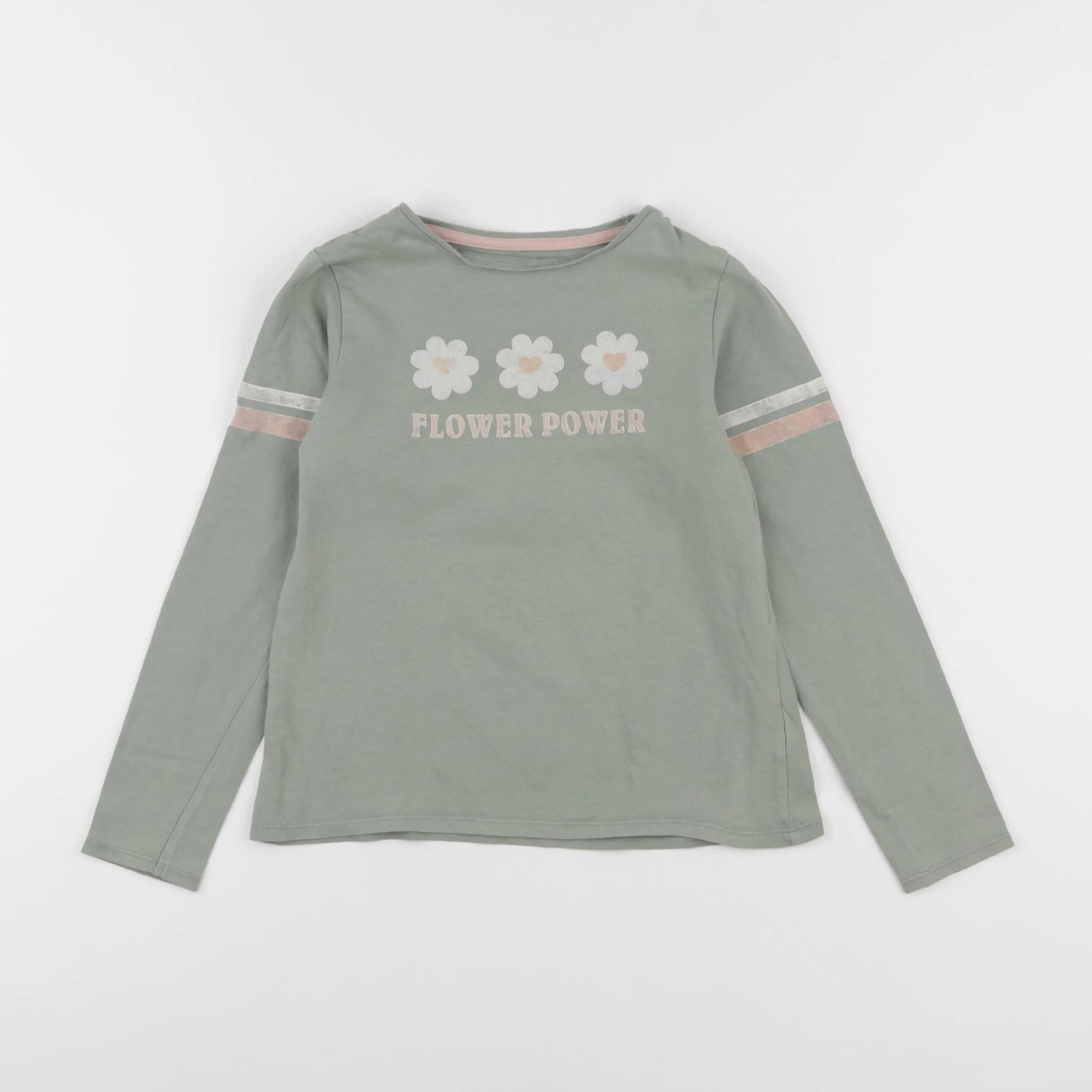 Vertbaudet - tee-shirt vert - 8 ans