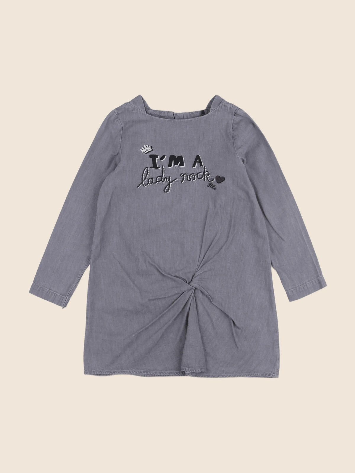 IKKS - robe gris - 6 ans