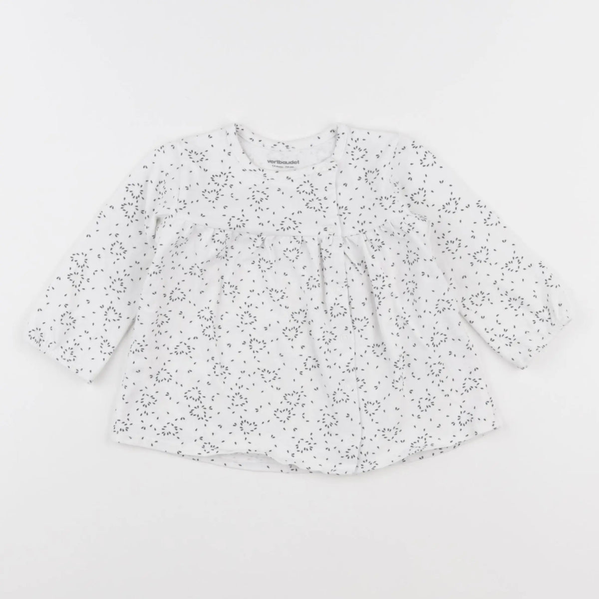 Vertbaudet - tee-shirt blanc - 12 mois