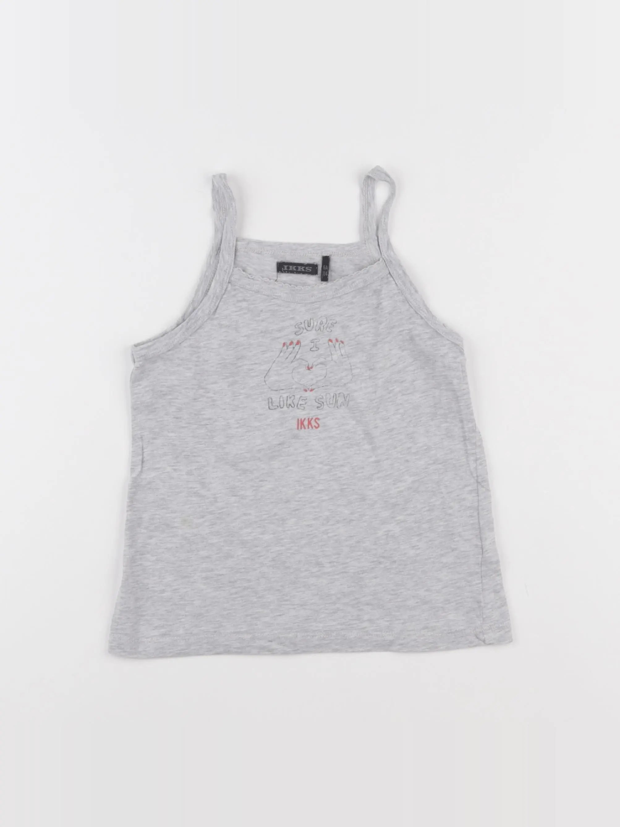 IKKS - débardeur gris - 6 ans