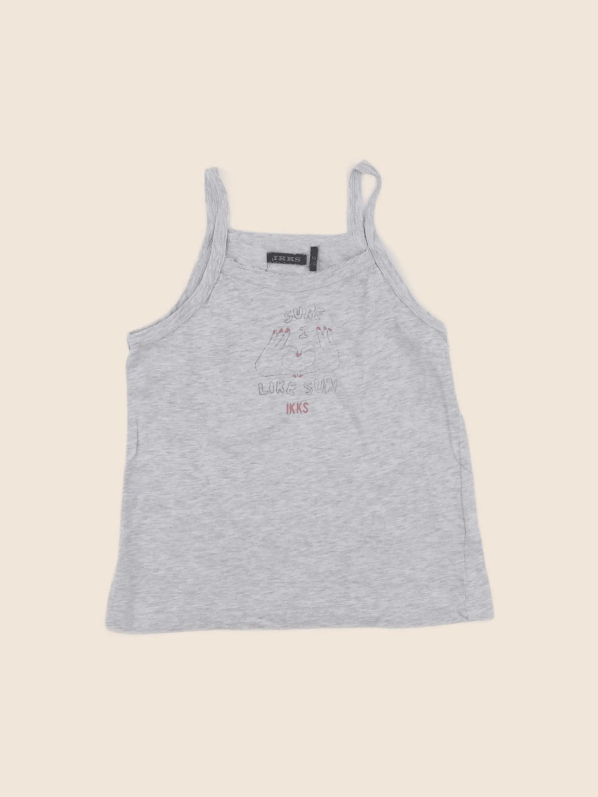 IKKS - débardeur gris - 6 ans