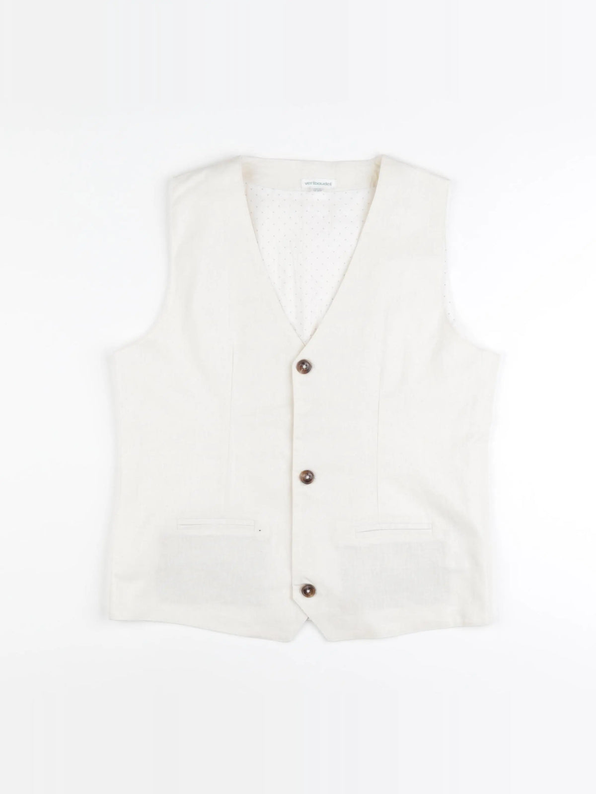 Vertbaudet - gilet beige - 12 ans