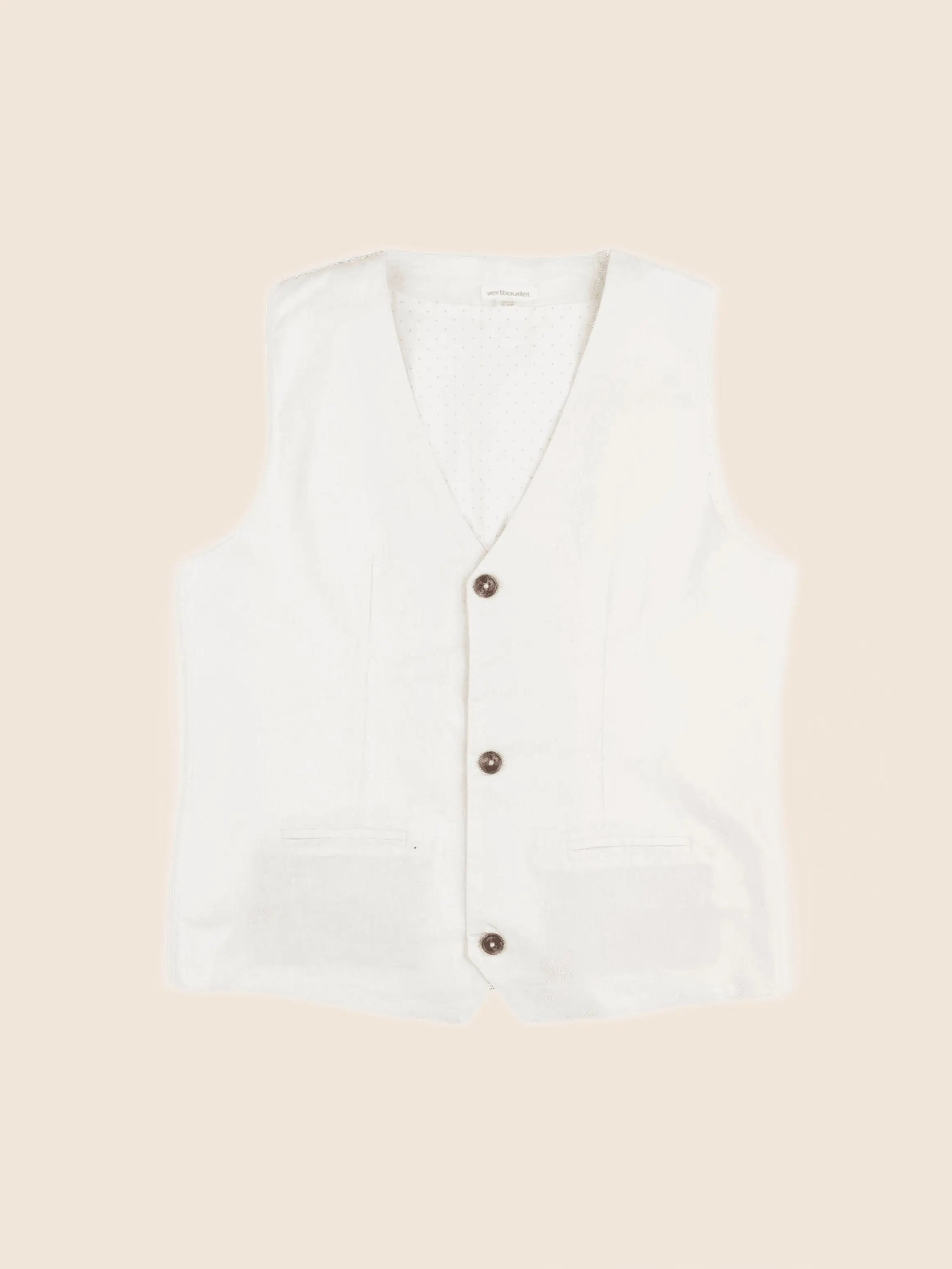 Vertbaudet - gilet beige - 12 ans