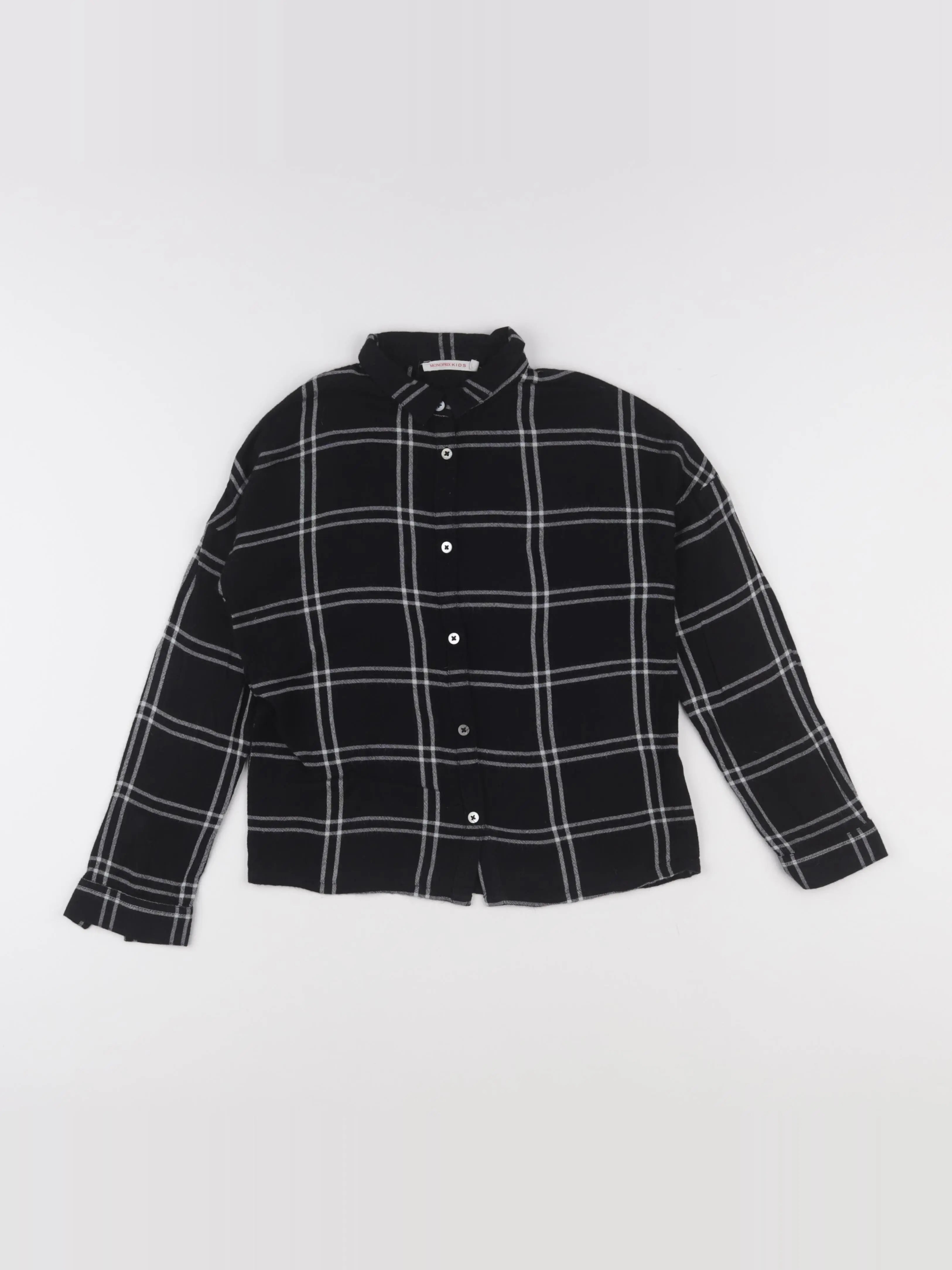 Monoprix - chemise noir - 10 ans