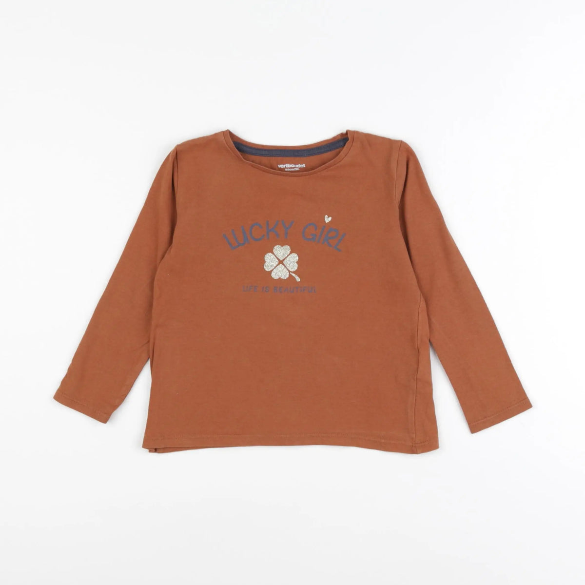 Vertbaudet - tee-shirt marron - 3 ans