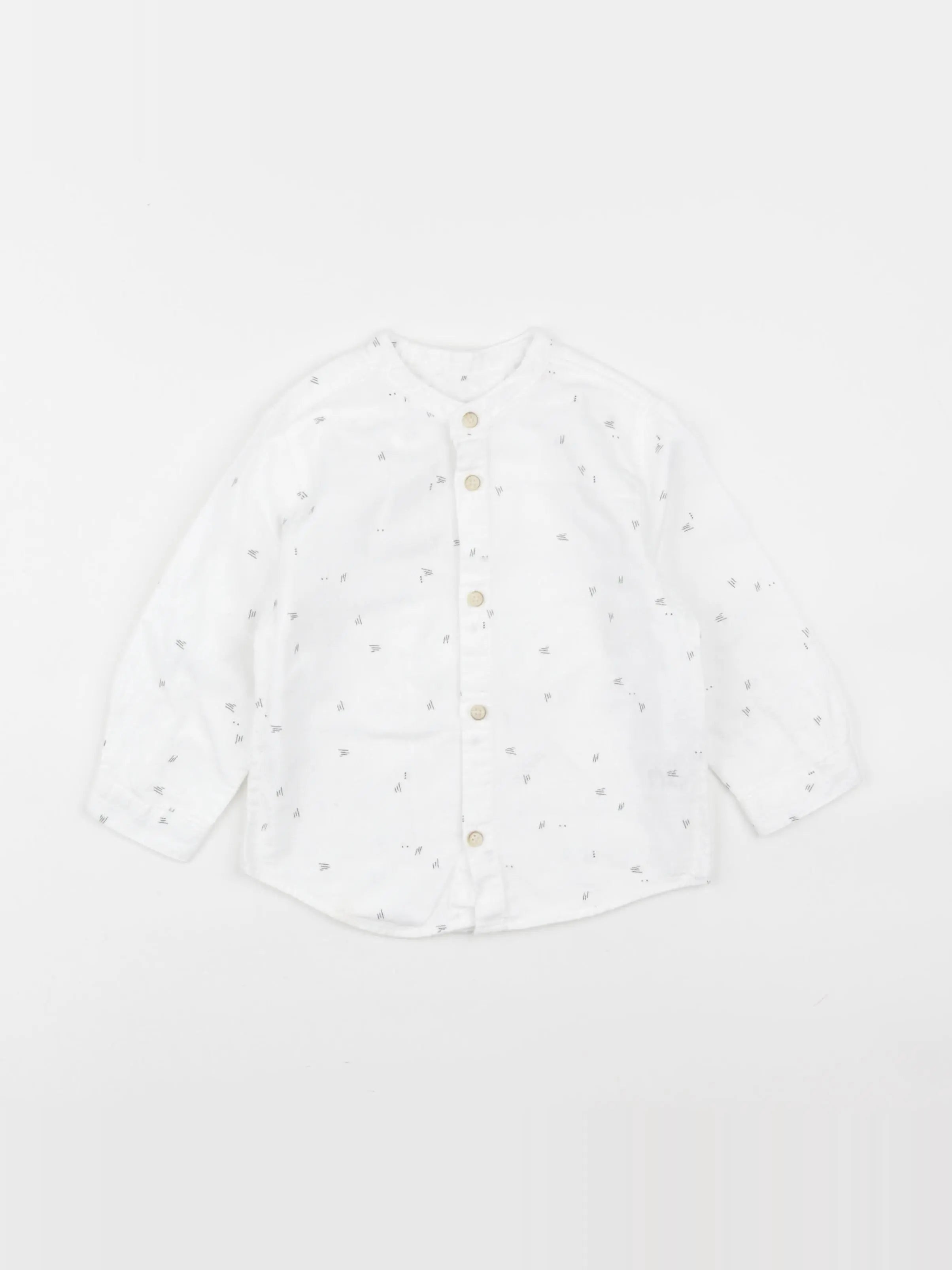 Zara - chemise blanc - 12/18 mois
