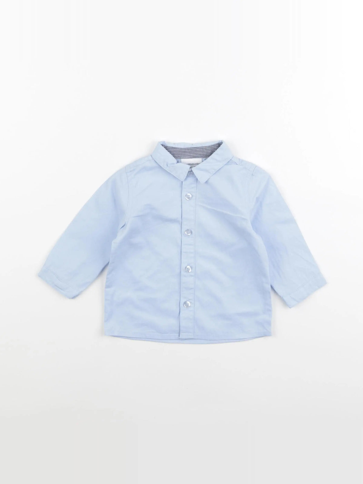 Vertbaudet - chemise bleu - 6 mois