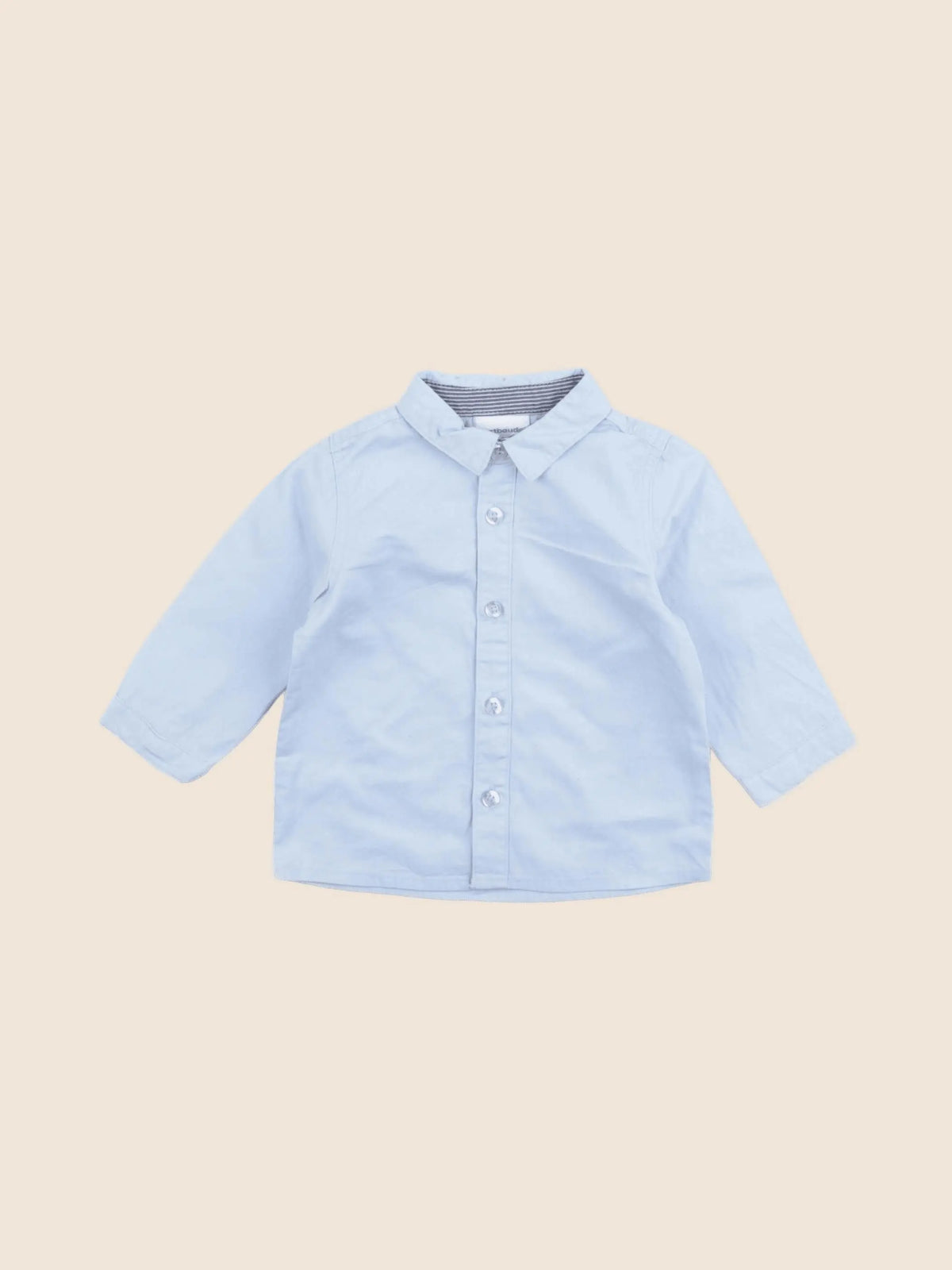 Vertbaudet - chemise bleu - 6 mois