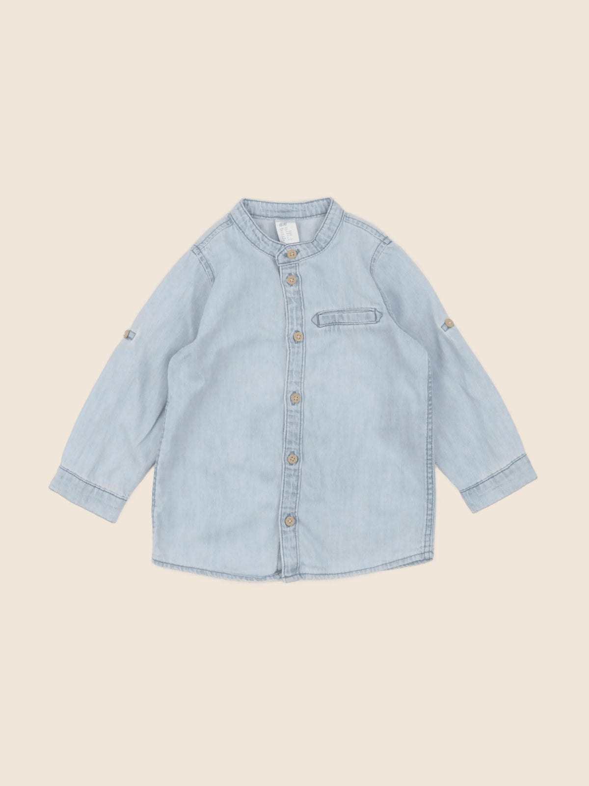 H&M - chemise bleu - 18/24 mois