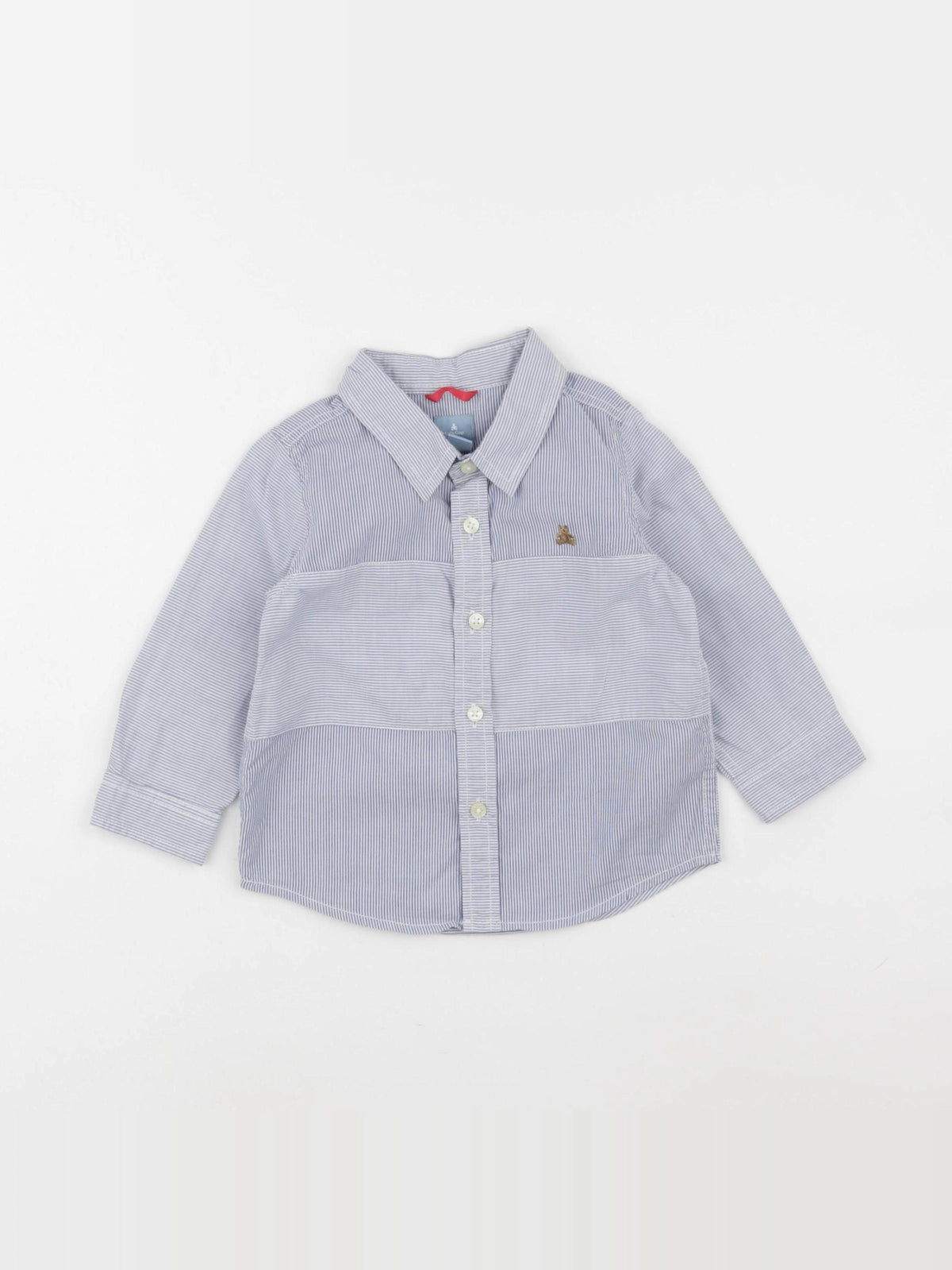 GAP - chemise blanc, bleu - 18/24 mois