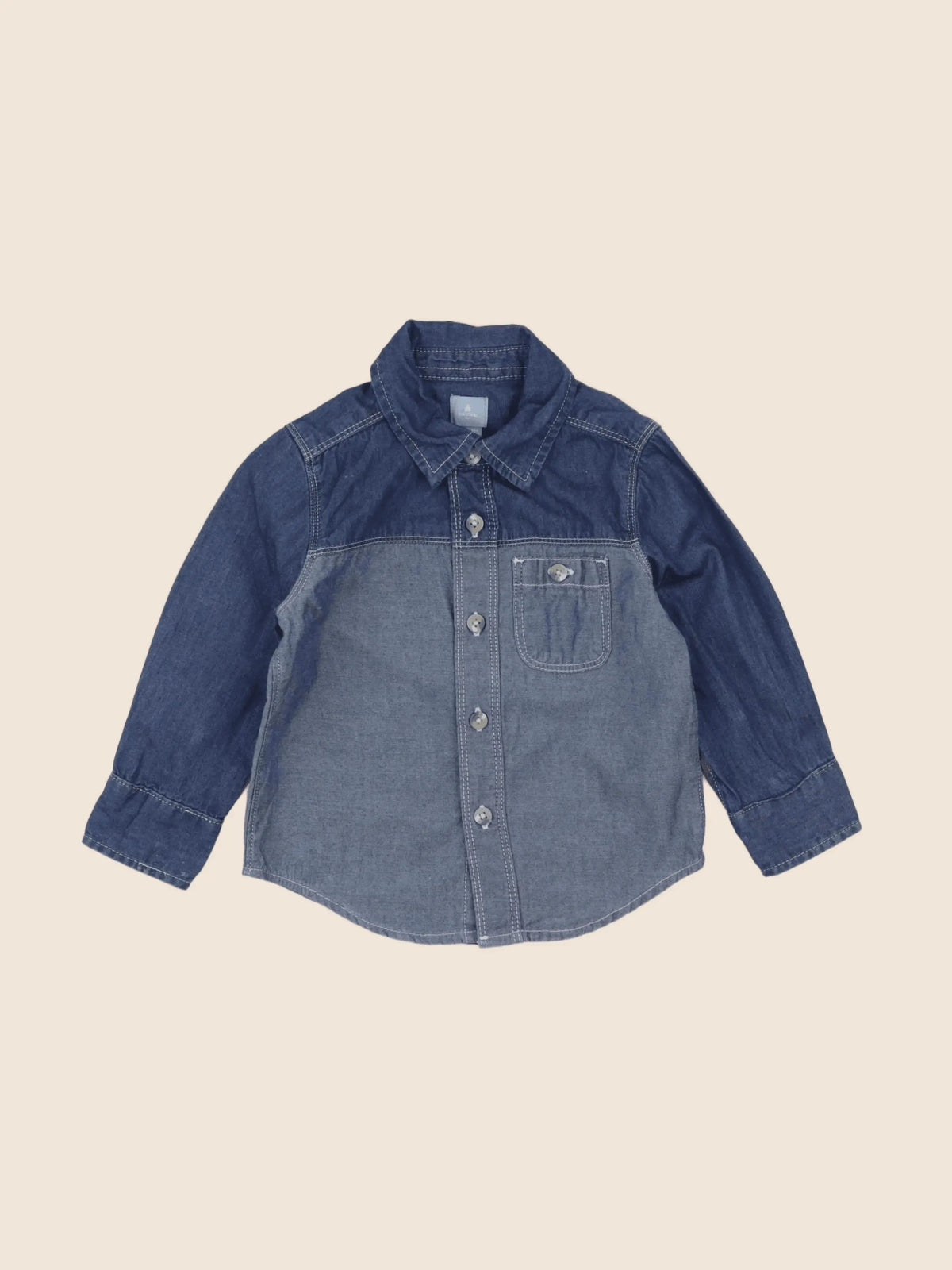 GAP - chemise bleu - 18/24 mois